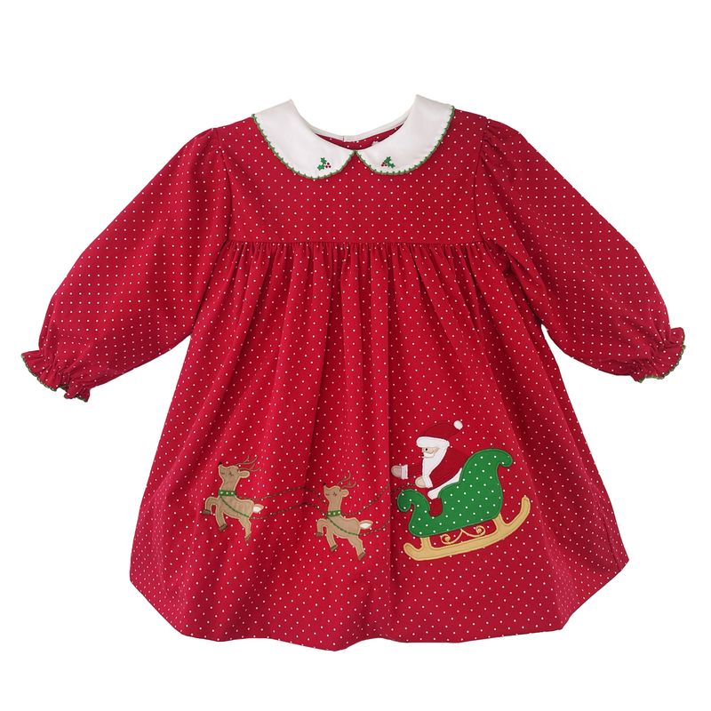 Smocked Santa Sleigh Dress