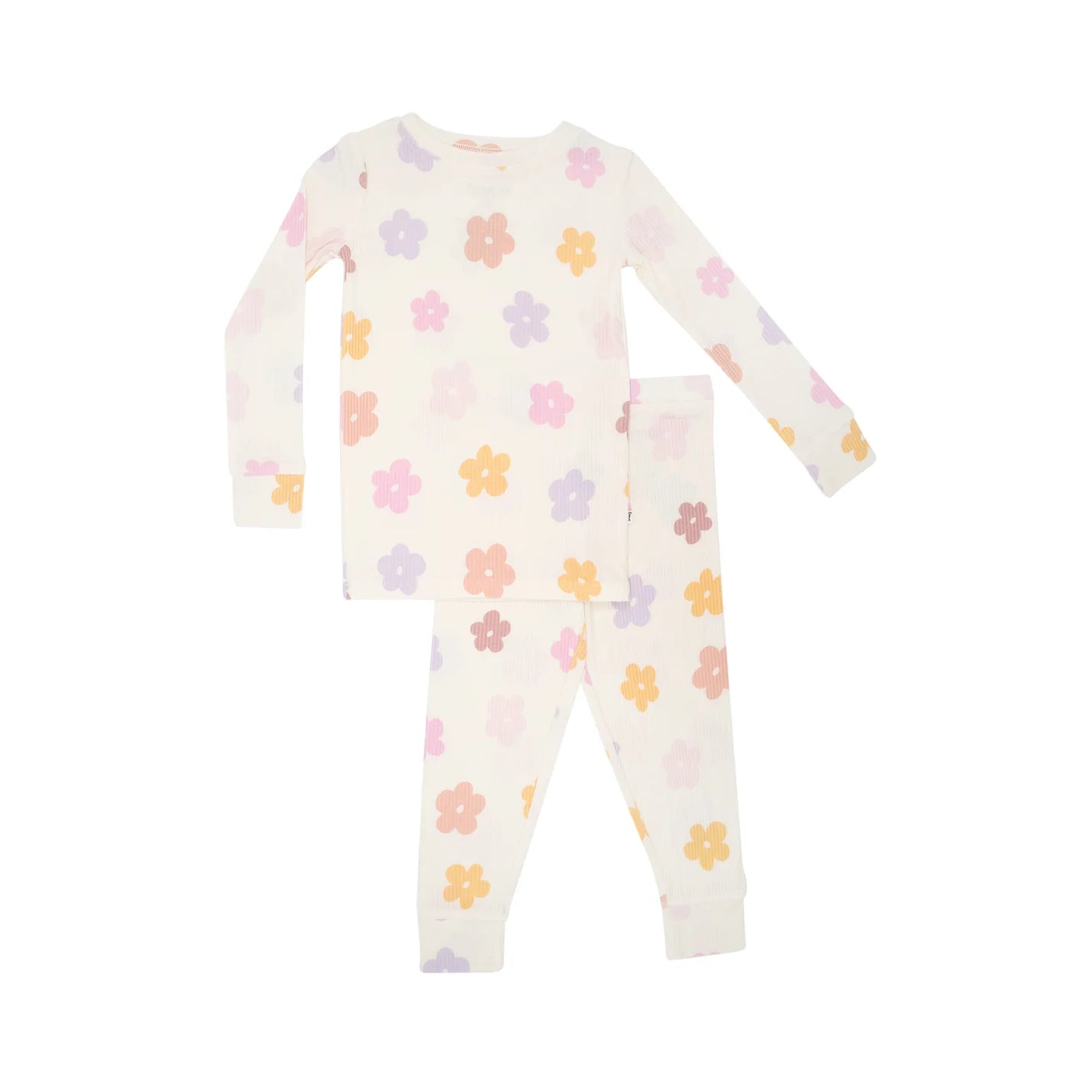 Big Daisies Small Ribbed Two-Piece Set