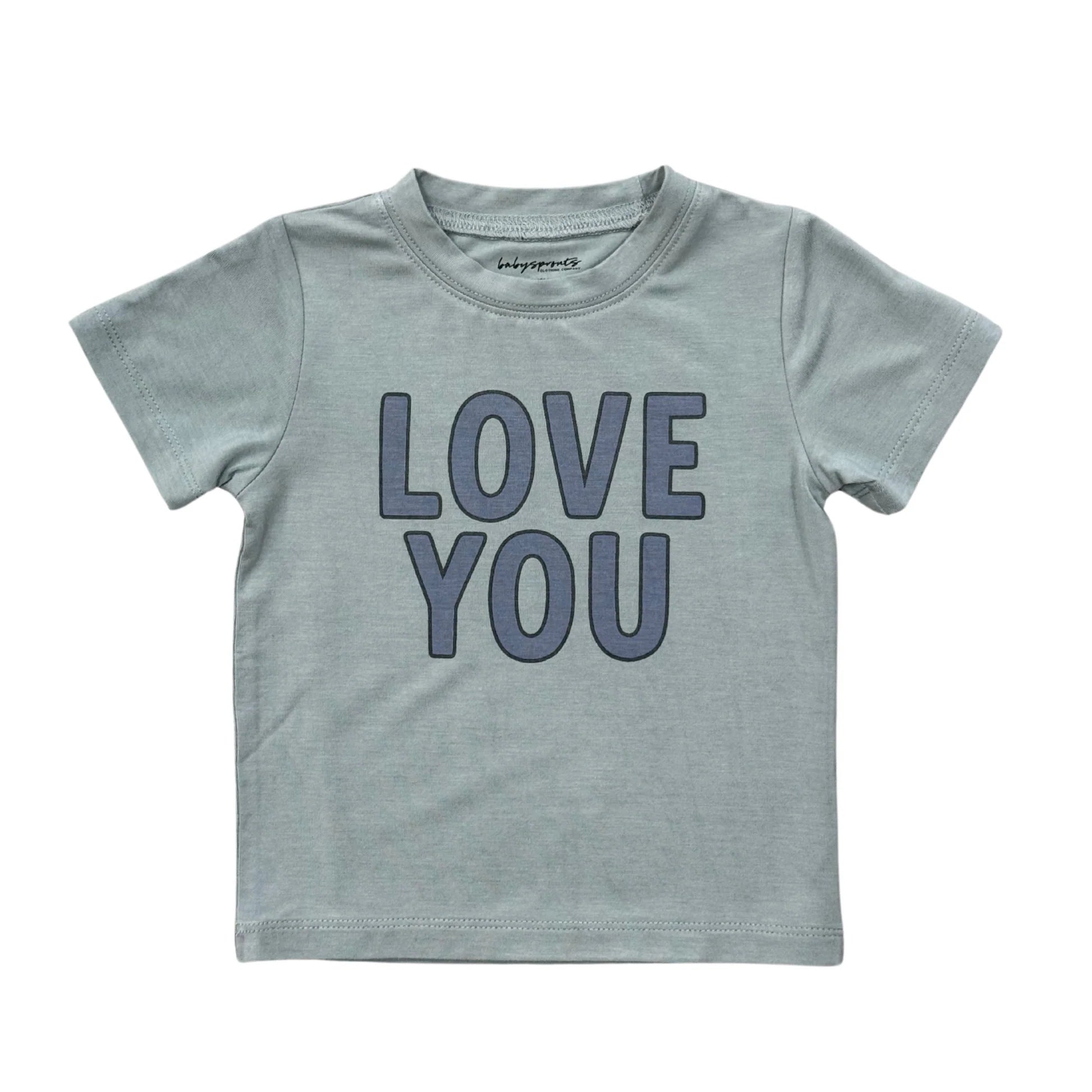 Boy's Short Sleeve Tee-Love You