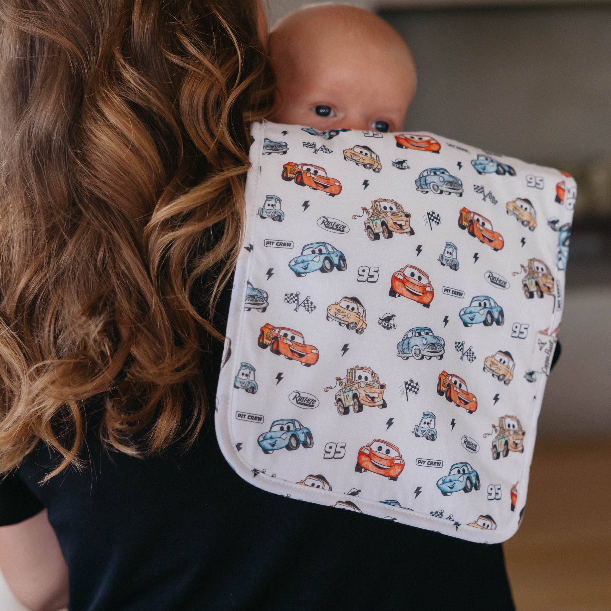 3 Pack Premium Burp Cloths - Disney Pixar Cars