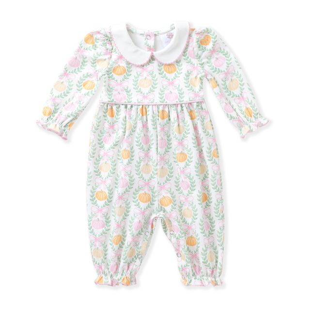 Pumpkin & Bows Proper Romper