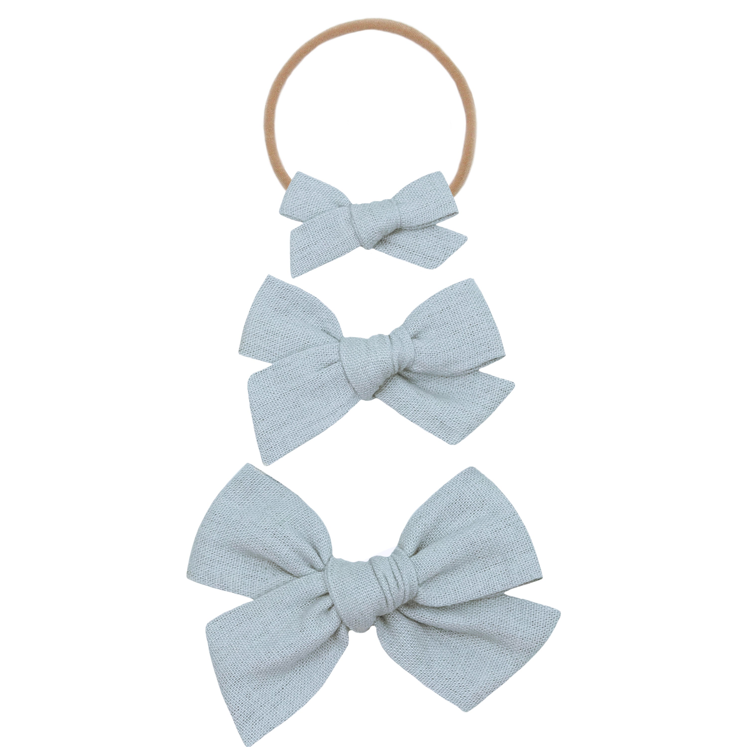 Classic Bow - Dove Headband