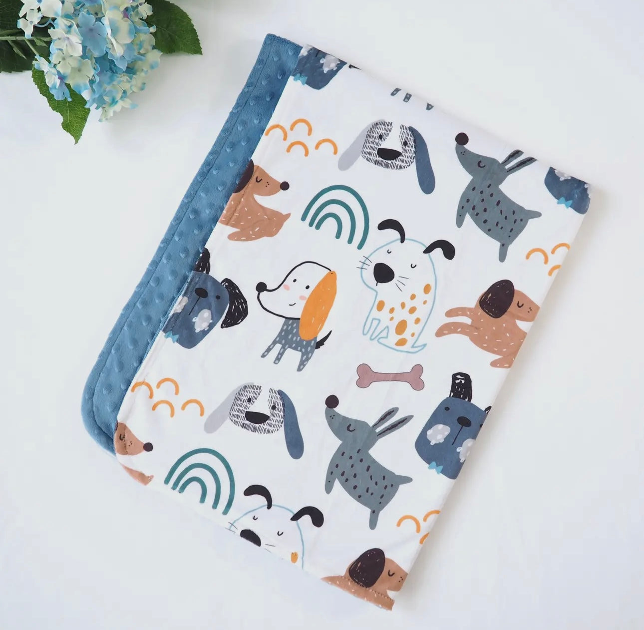 Baby and Toddler Minky Blanket- Dogs