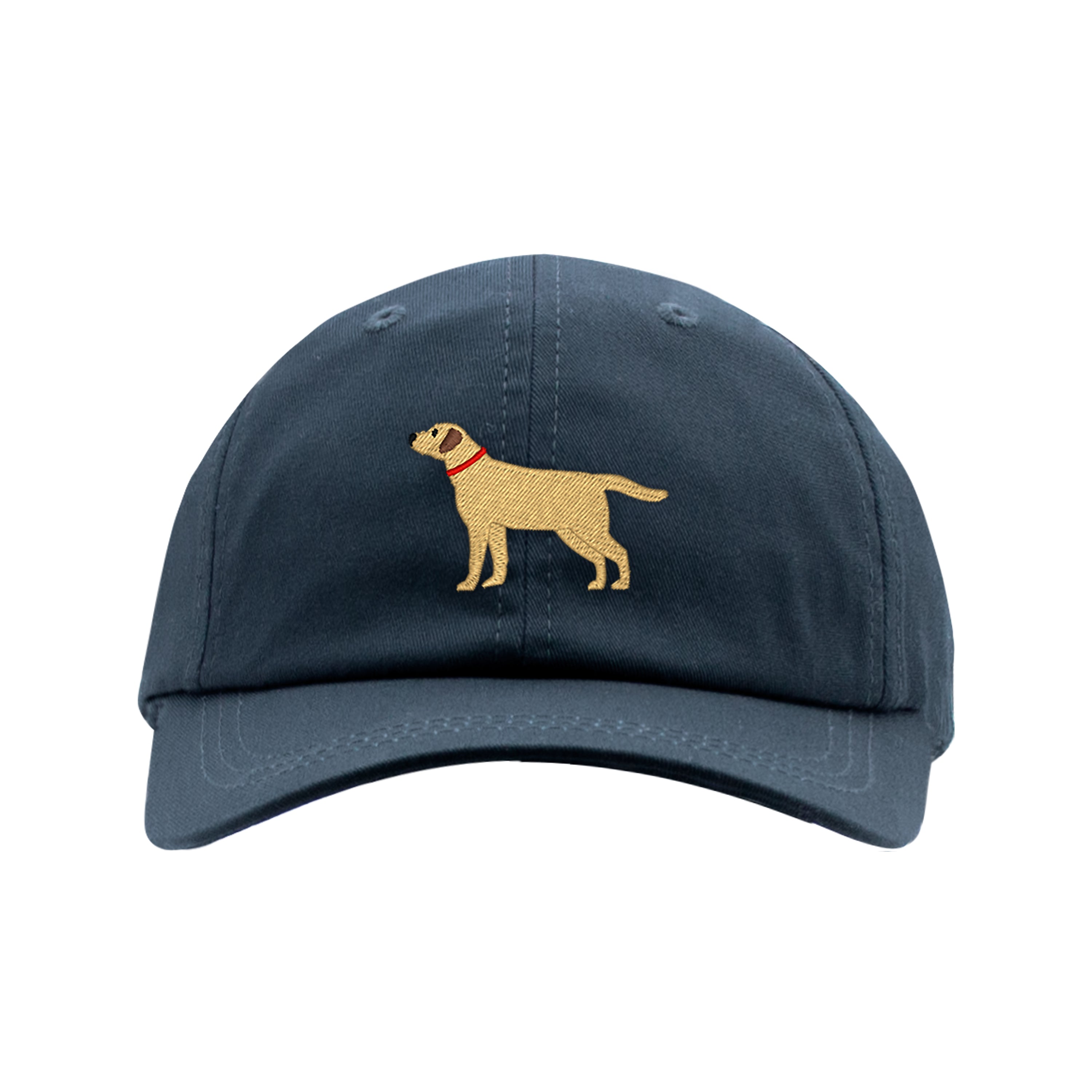 Solid Navy Cotton Twill Cap-Dog