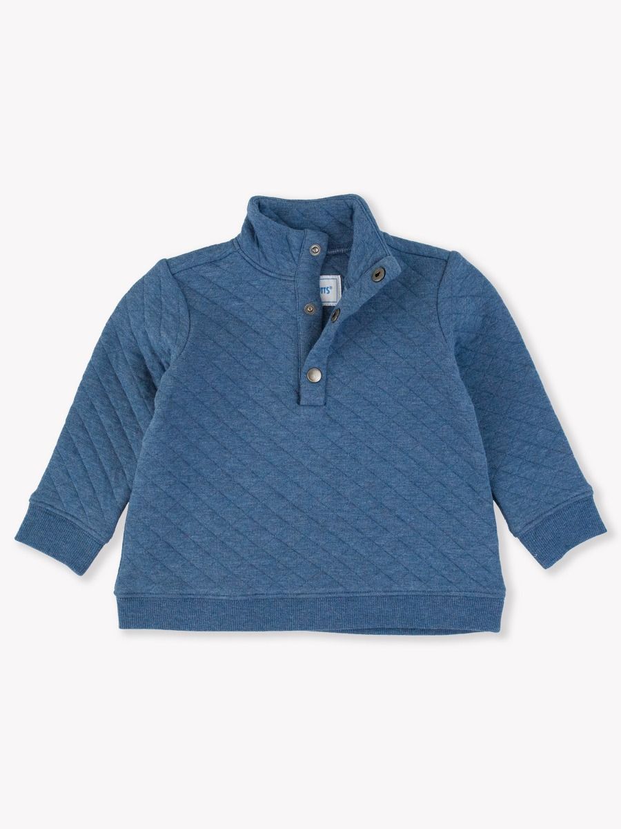 Quilted Quarter Snap Sweatshirt