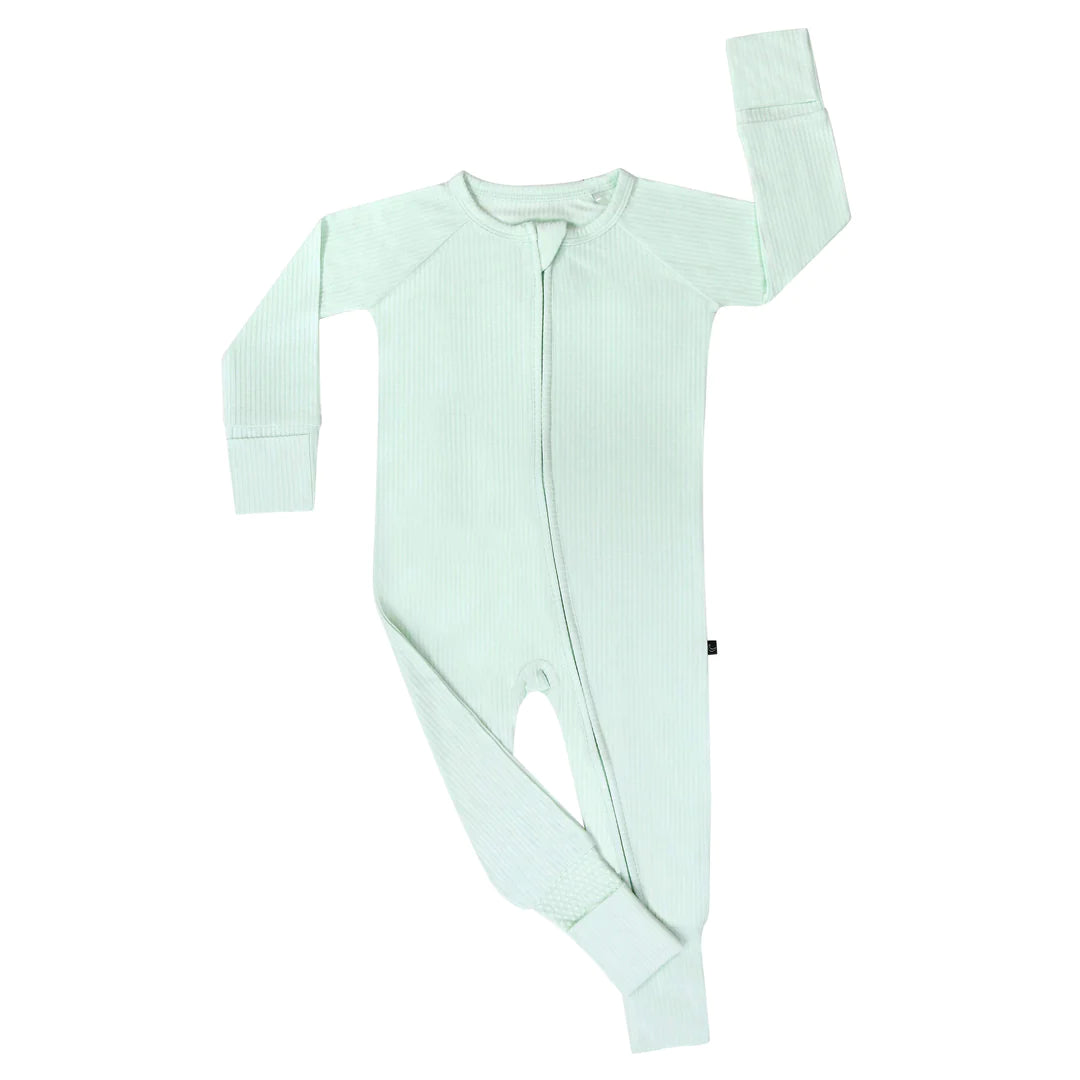 Opal Ribbed Zip Jammies