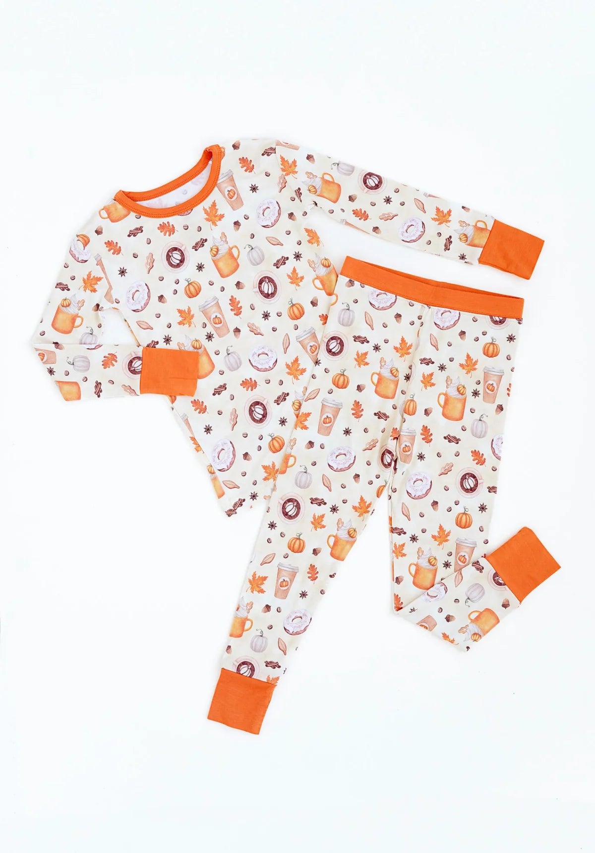 Pumpkin Spice Latte Two-Piece Pajama