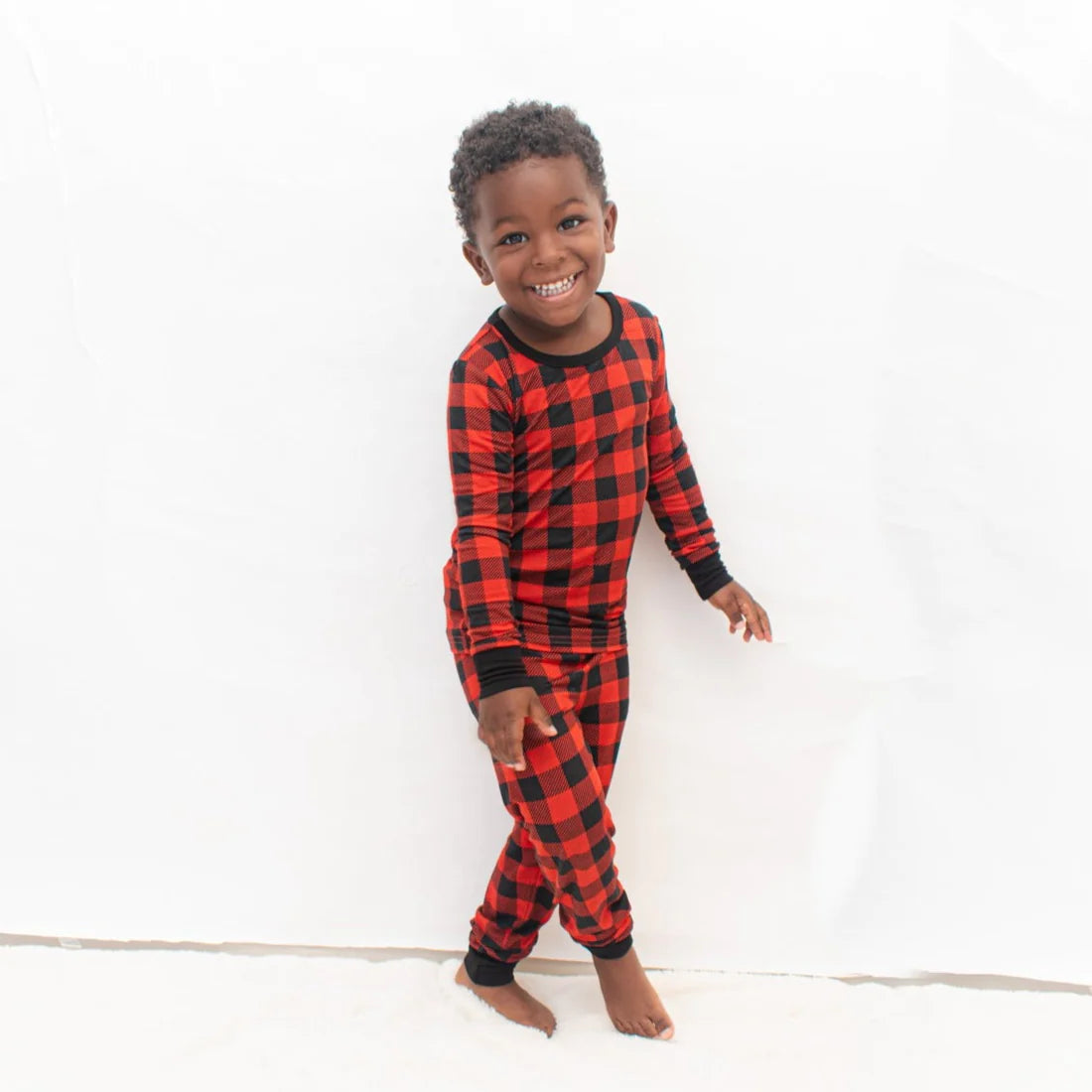 Red Buffalo Plaid Two Piece Pajamas