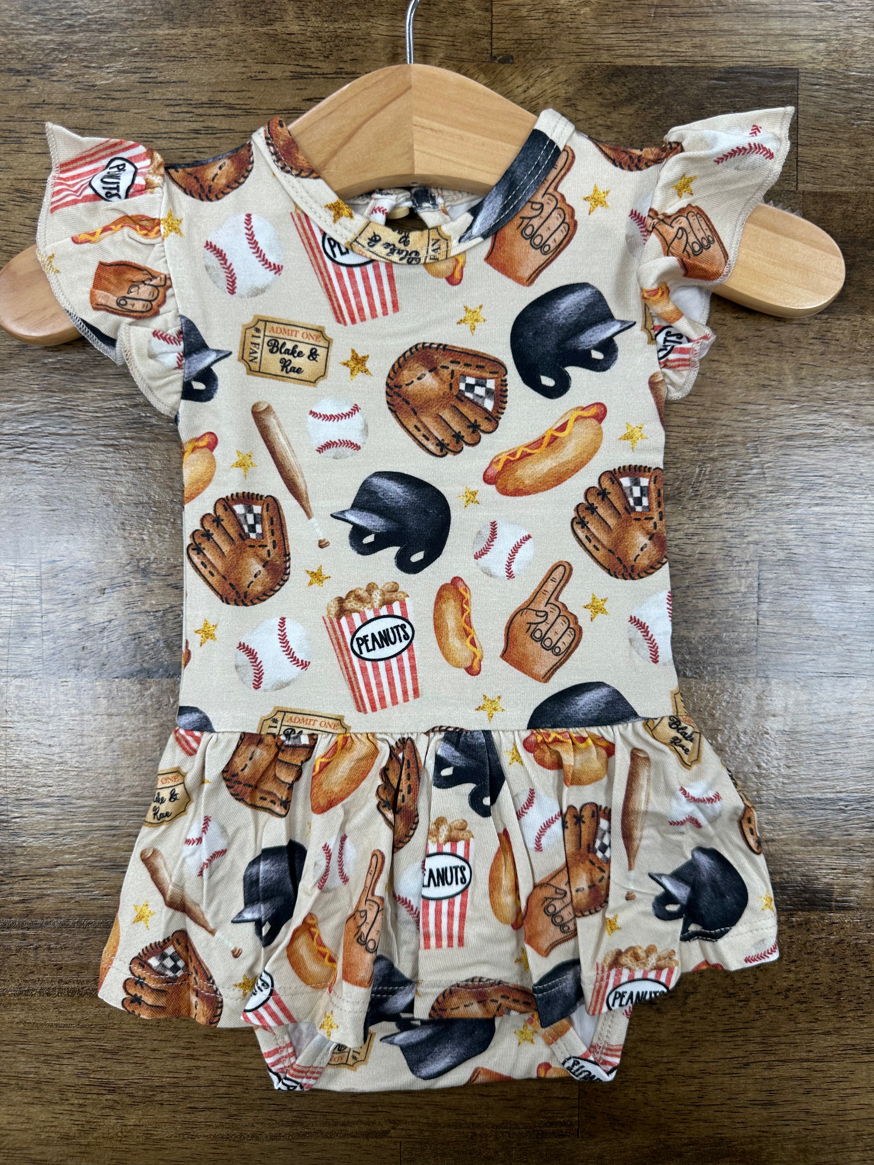 Baseball Twirl Bodysuit
