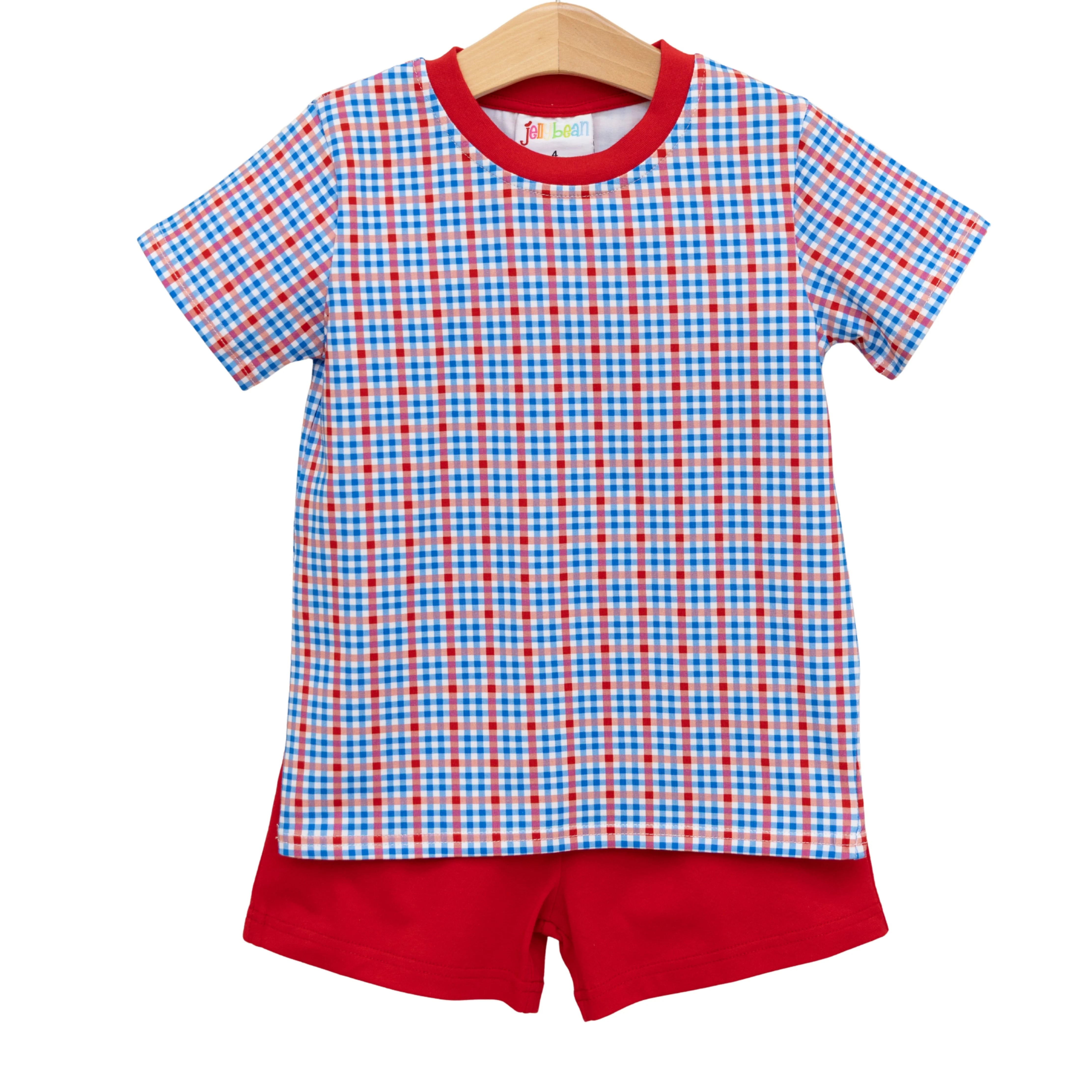 Patriotic Plaid Avery Short Set