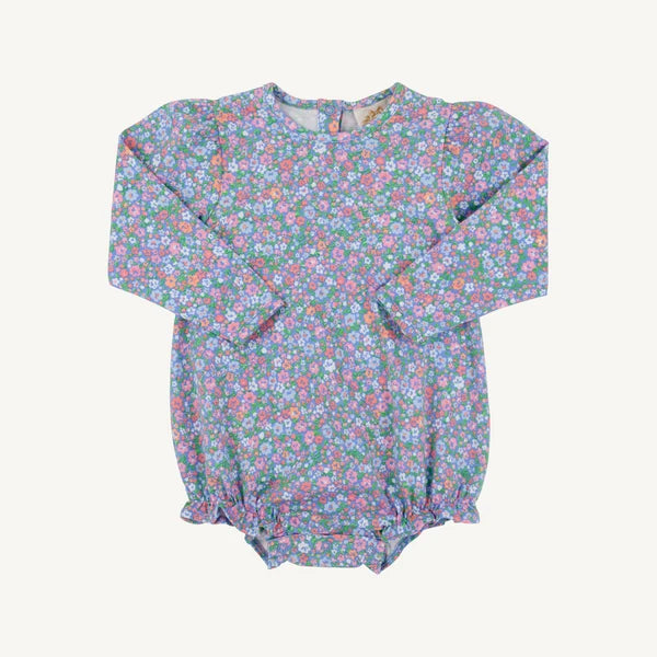 Long Sleeve Penny's Play Bubble-Mountain Brook Mini Floral (Parrot Cay Coral)