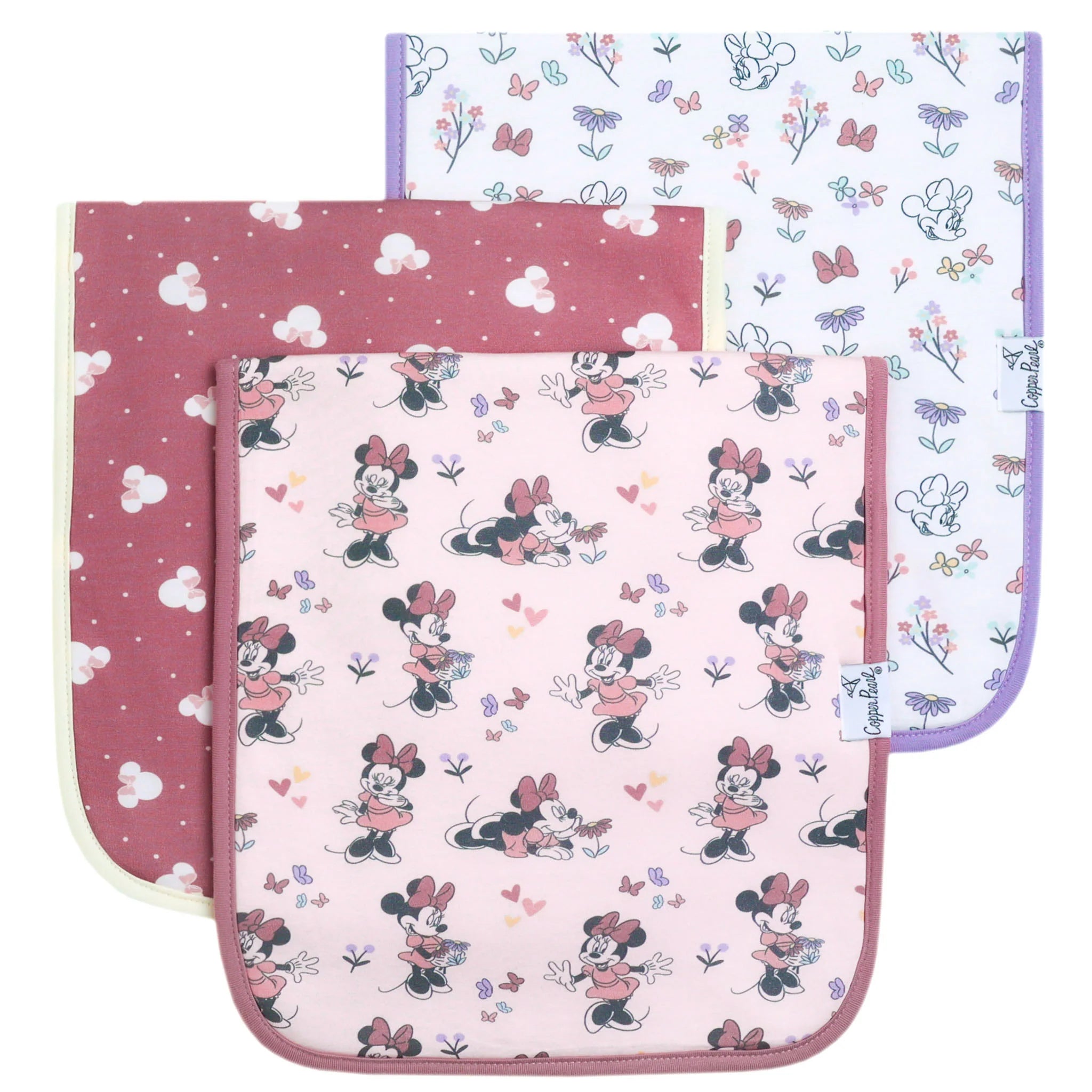 Minnie Mouse Premium Burp Cloths