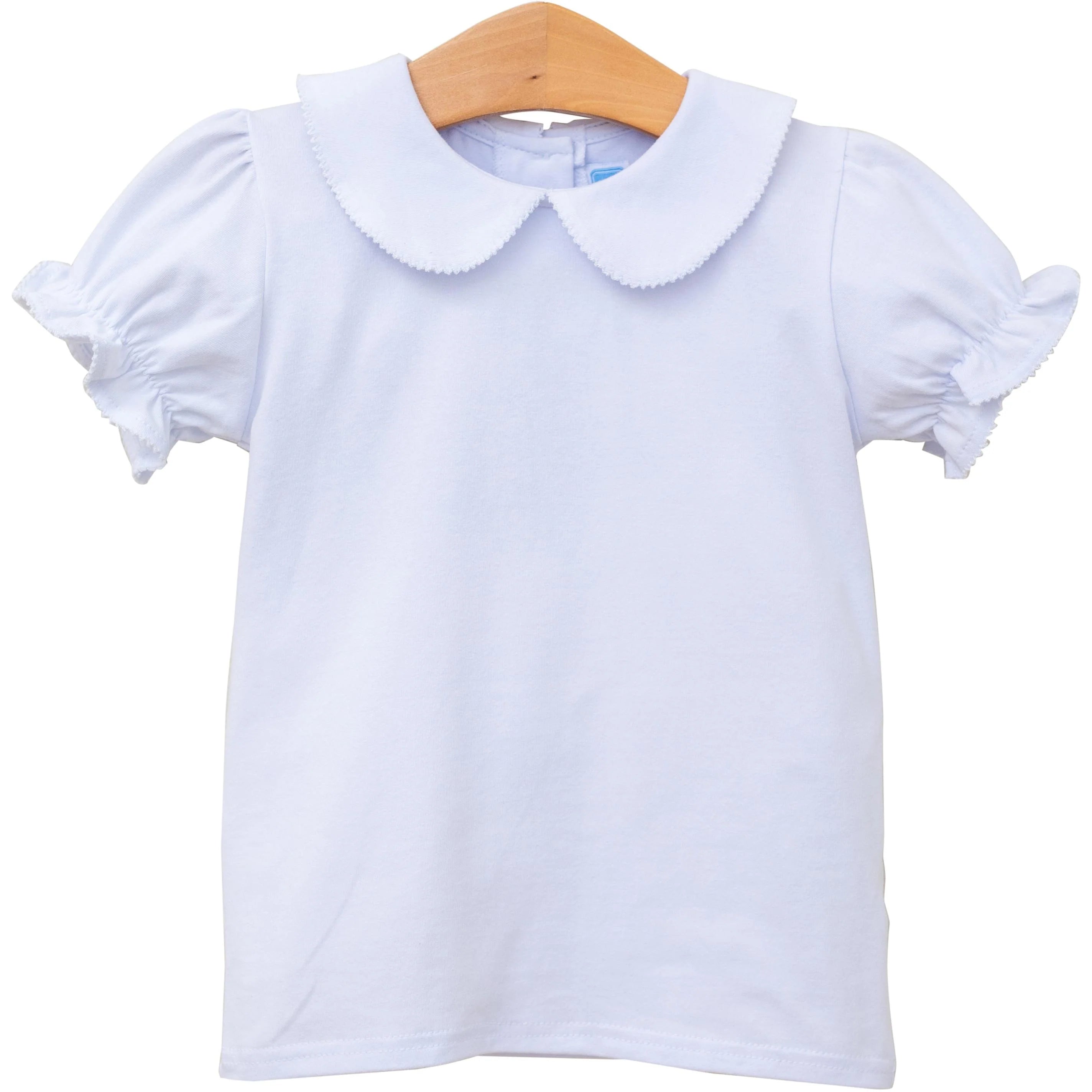 Peter Pan Collar Top - White
