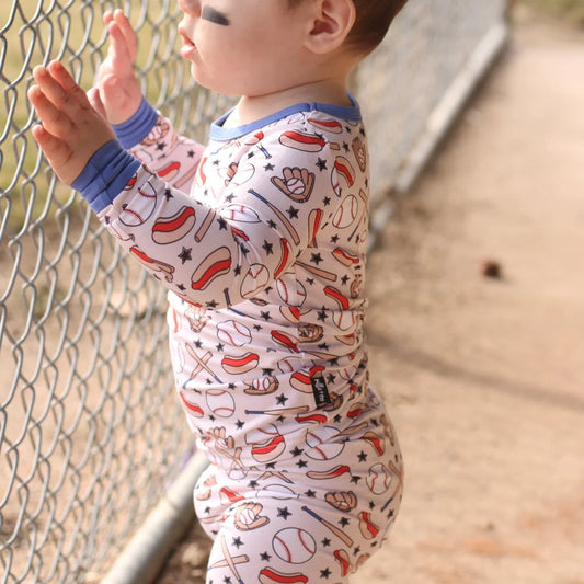 Ballpark Two Piece Pajamas