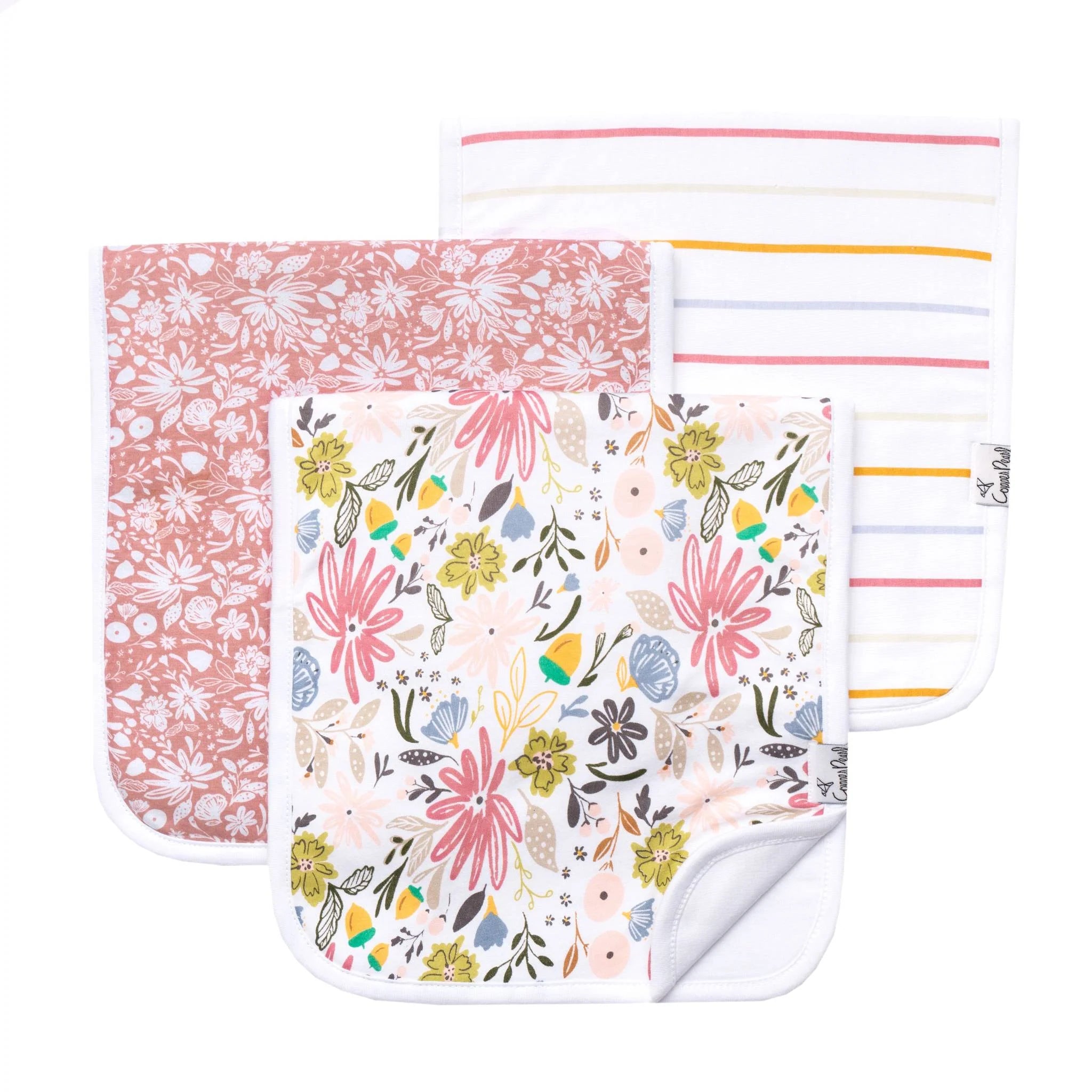 Olive Premium Burp Cloths