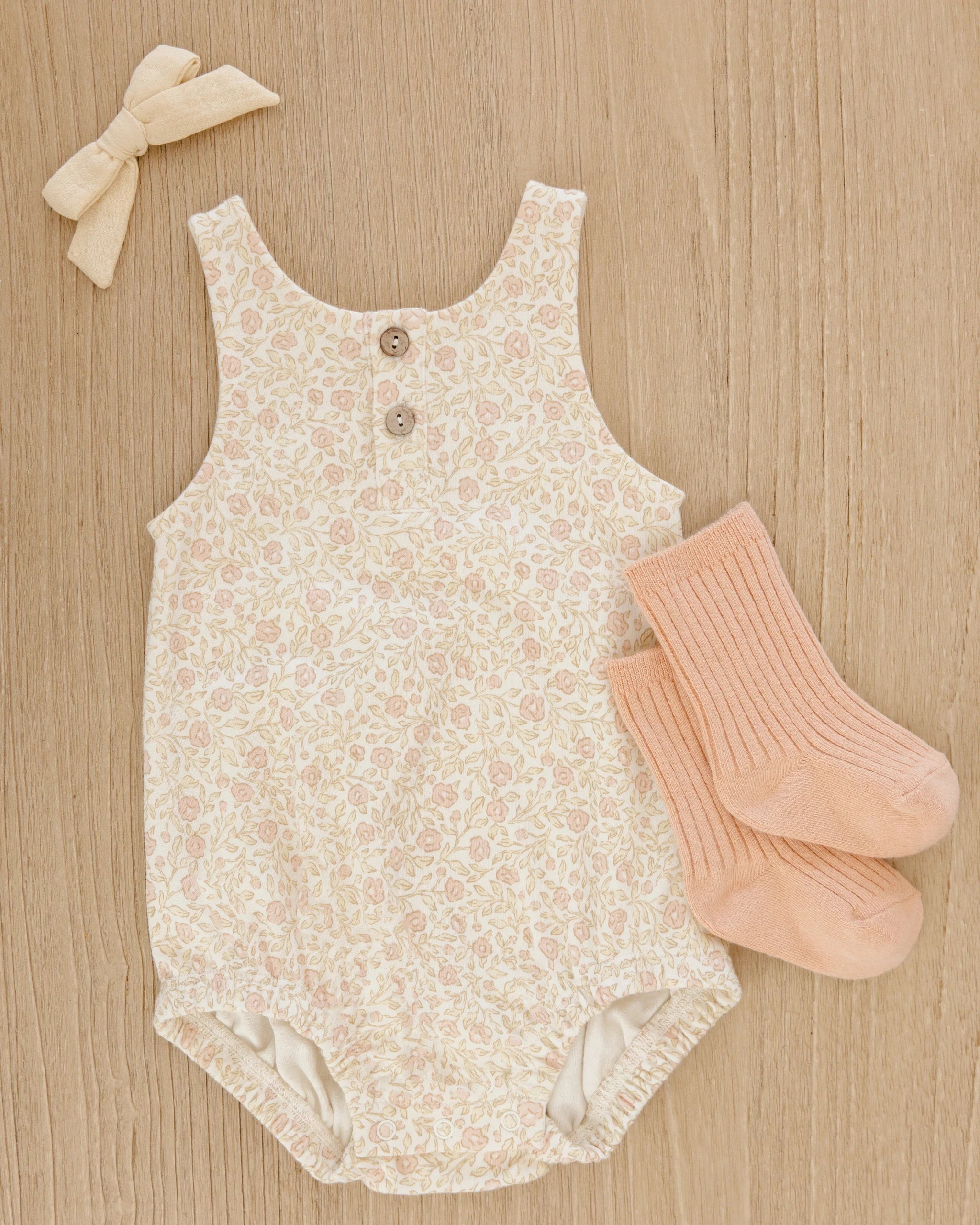 Sleeveless Bubble Romper || Primrose