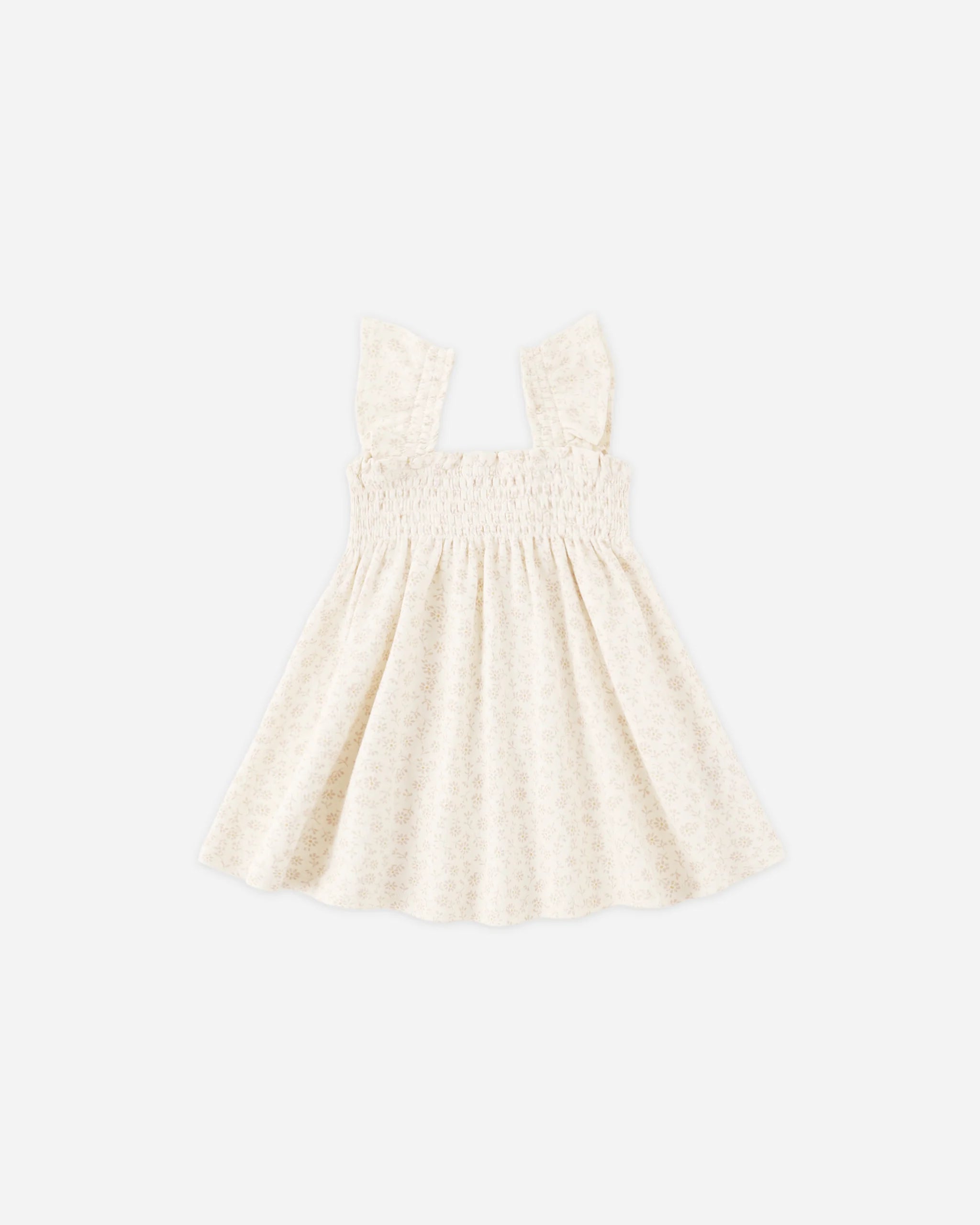 Smocked Jersey Dress || Ditsy