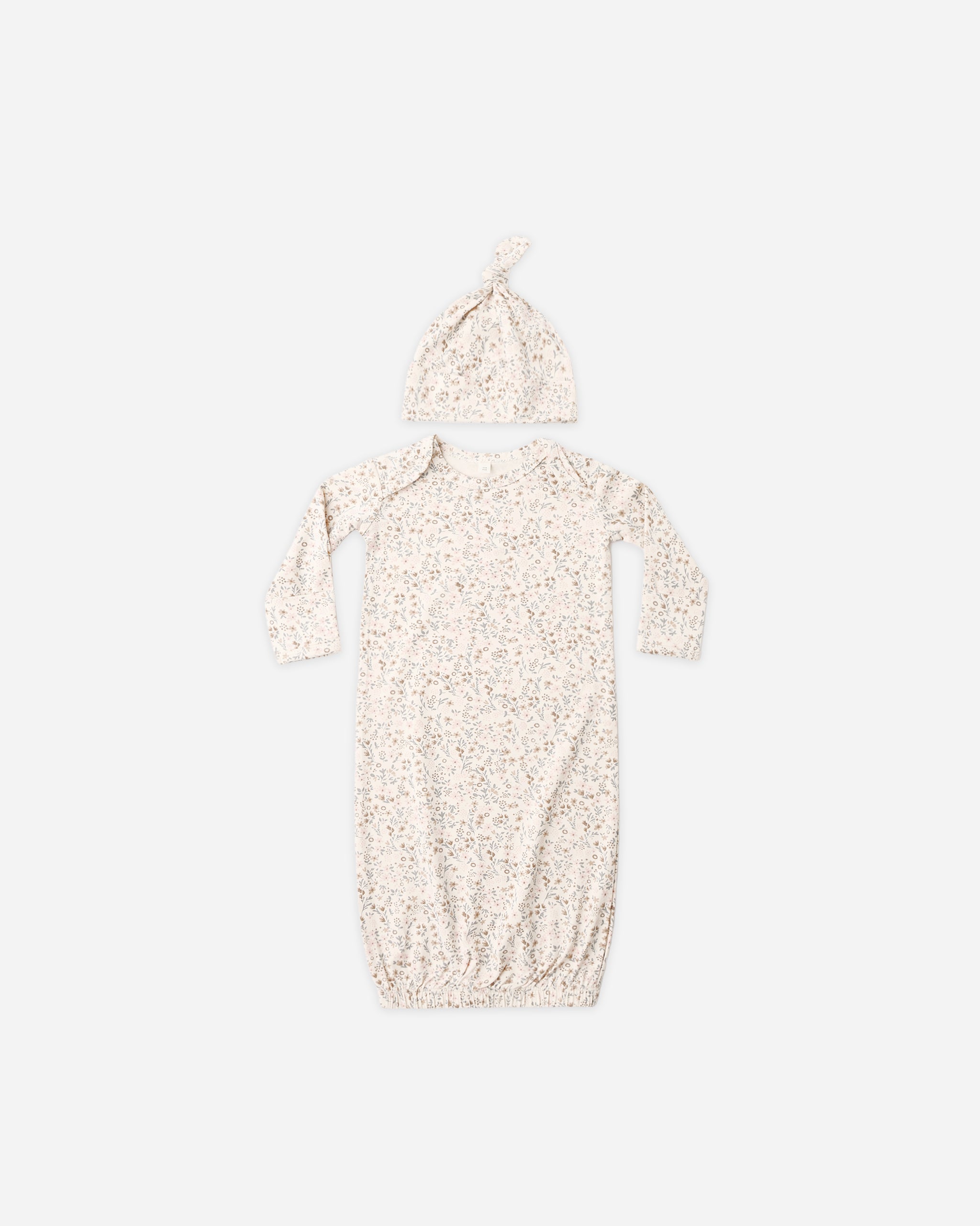 Bamboo Baby Gown + Hat Set || Bloom