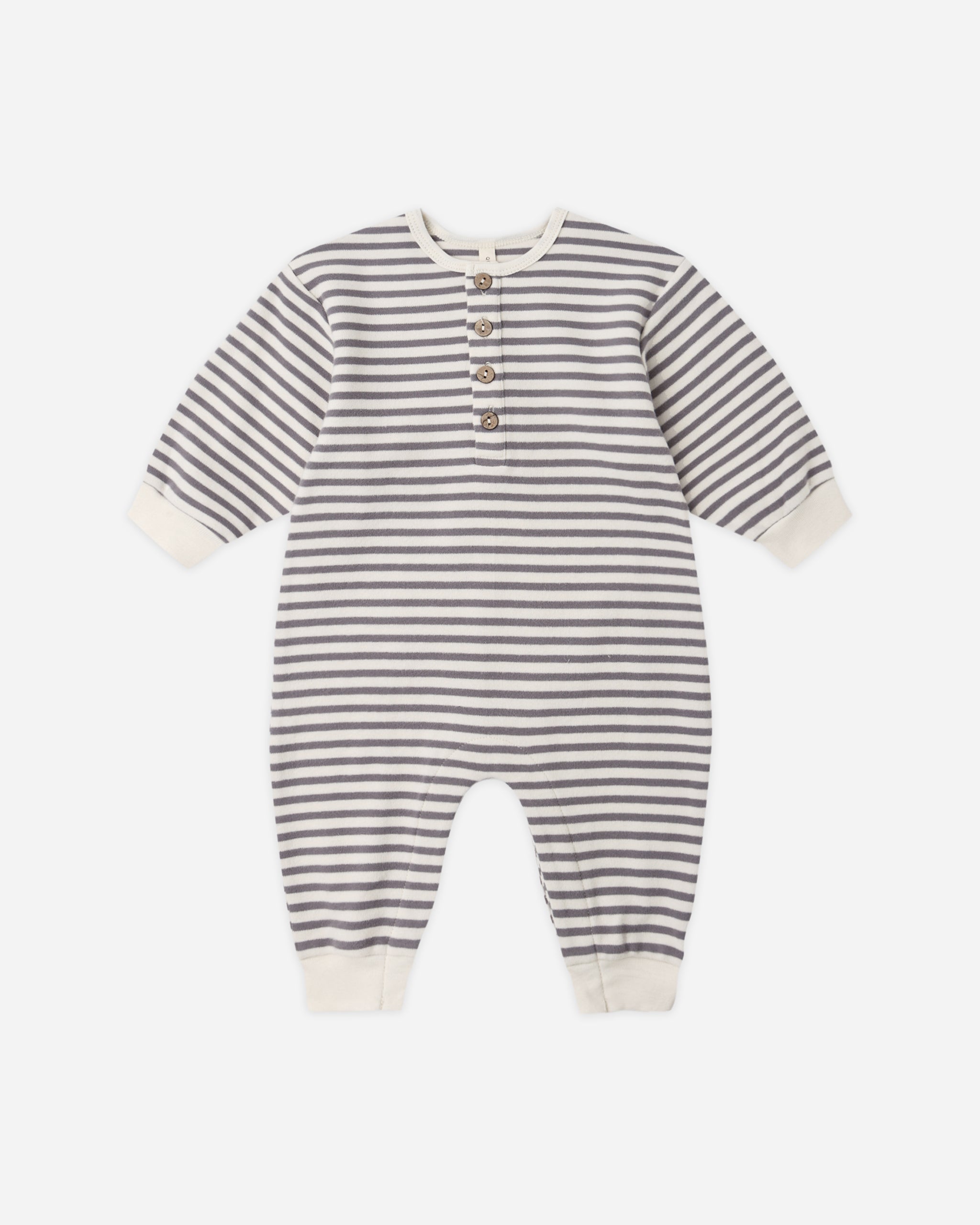 Relaxed Jumpsuit || Slate Stripe