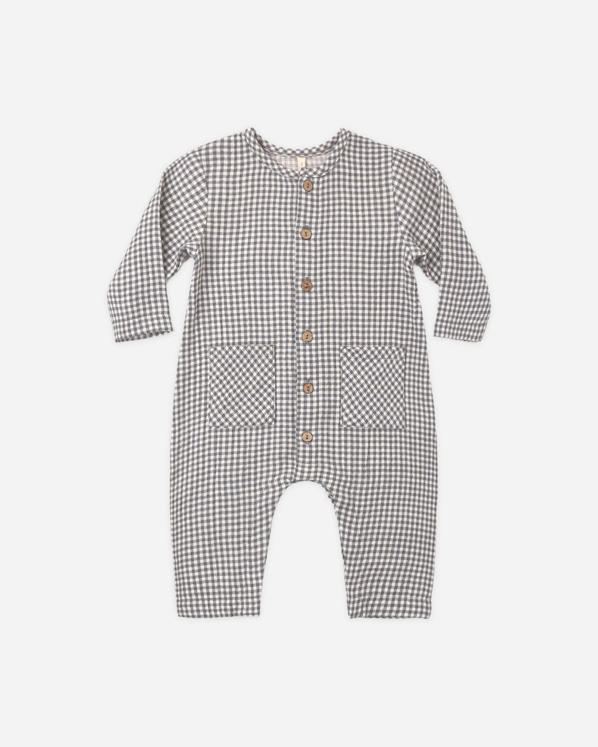 Pocketed Woven Jumpsuit || Midnight Gingham
