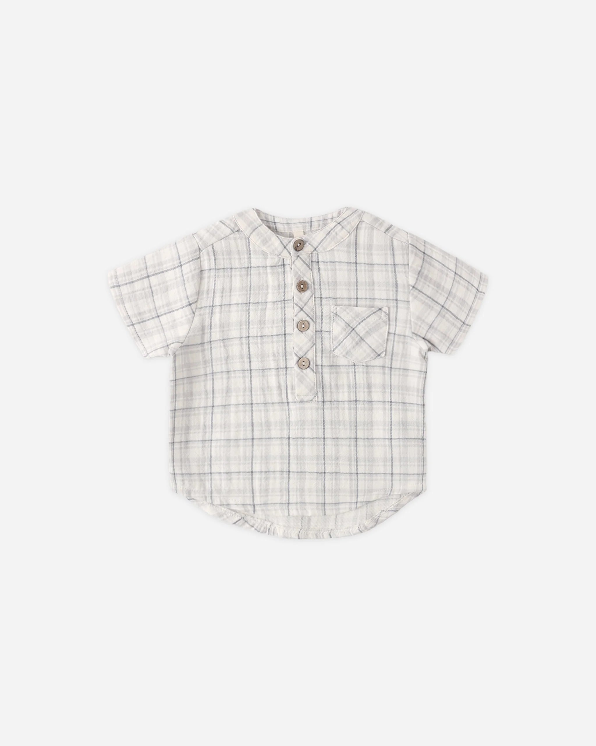 Jaxson Shirt || Blue Plaid