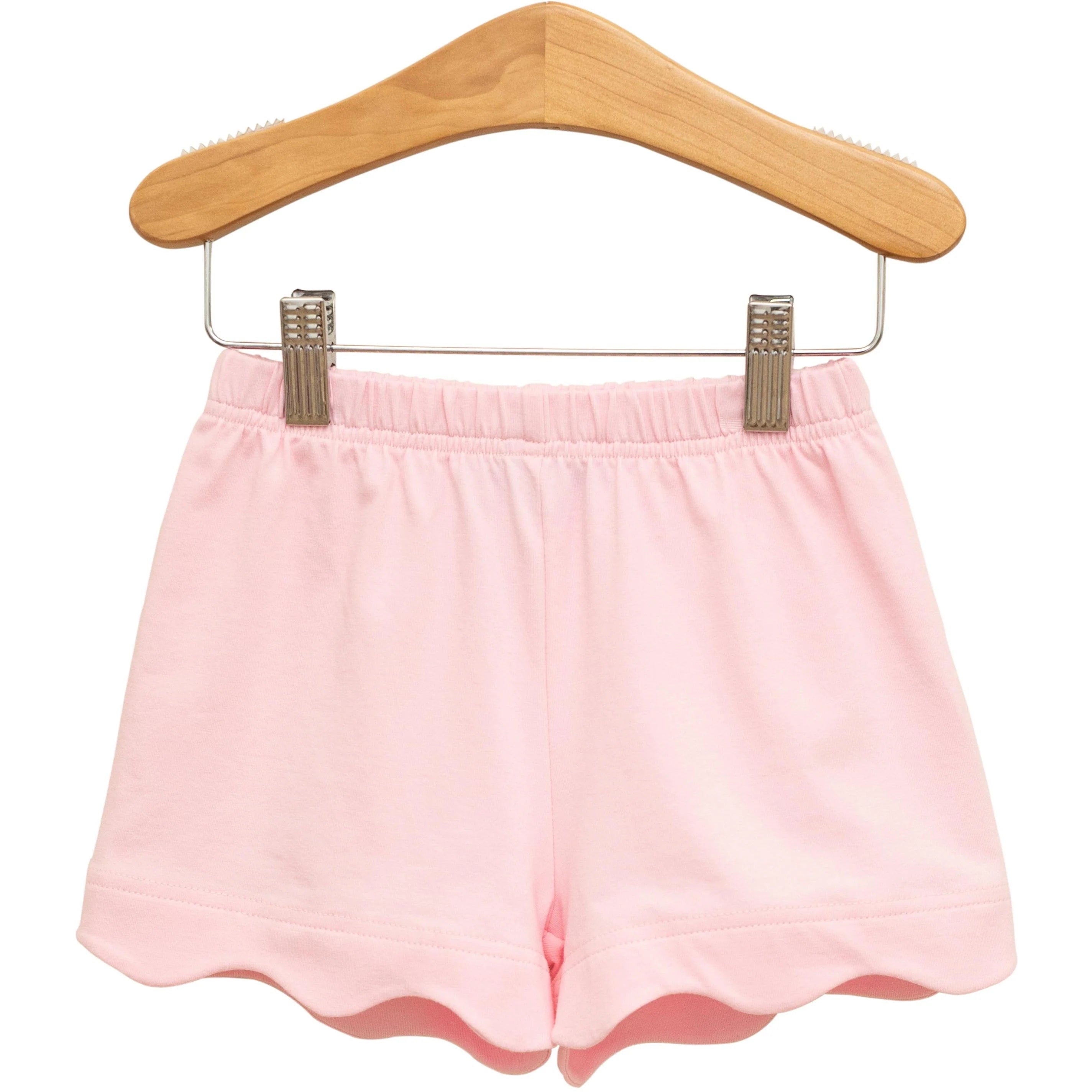 Scallop Shorts - Light Pink