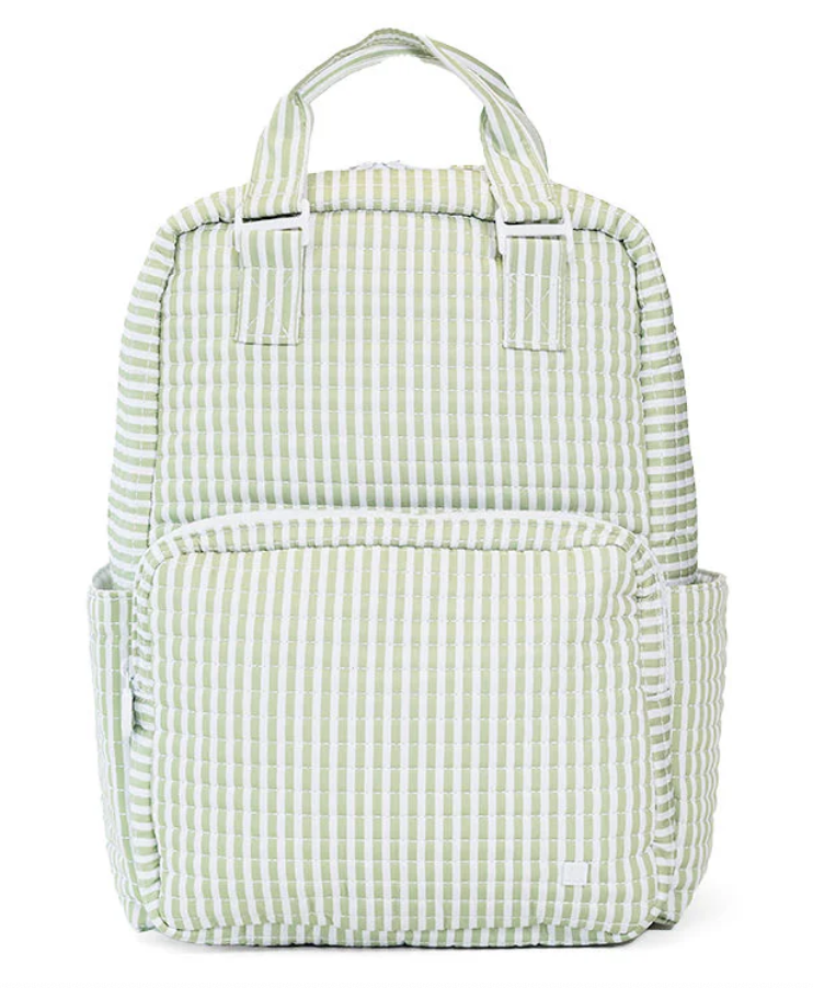 Quilted All You Need Bag - Pimlico Stripe Sage