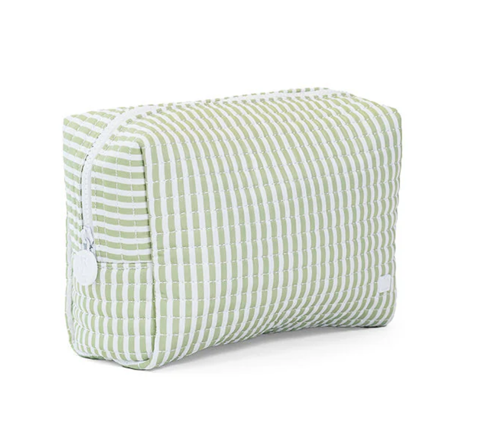 Quilted Everyday Bag-Pimlico Stripe Sage