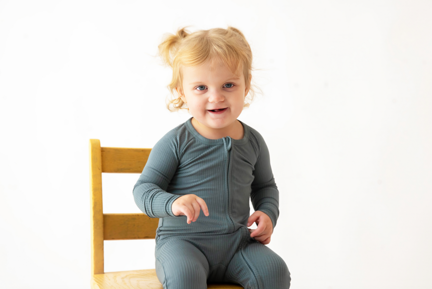 Storm Ribbed Zip Pajama