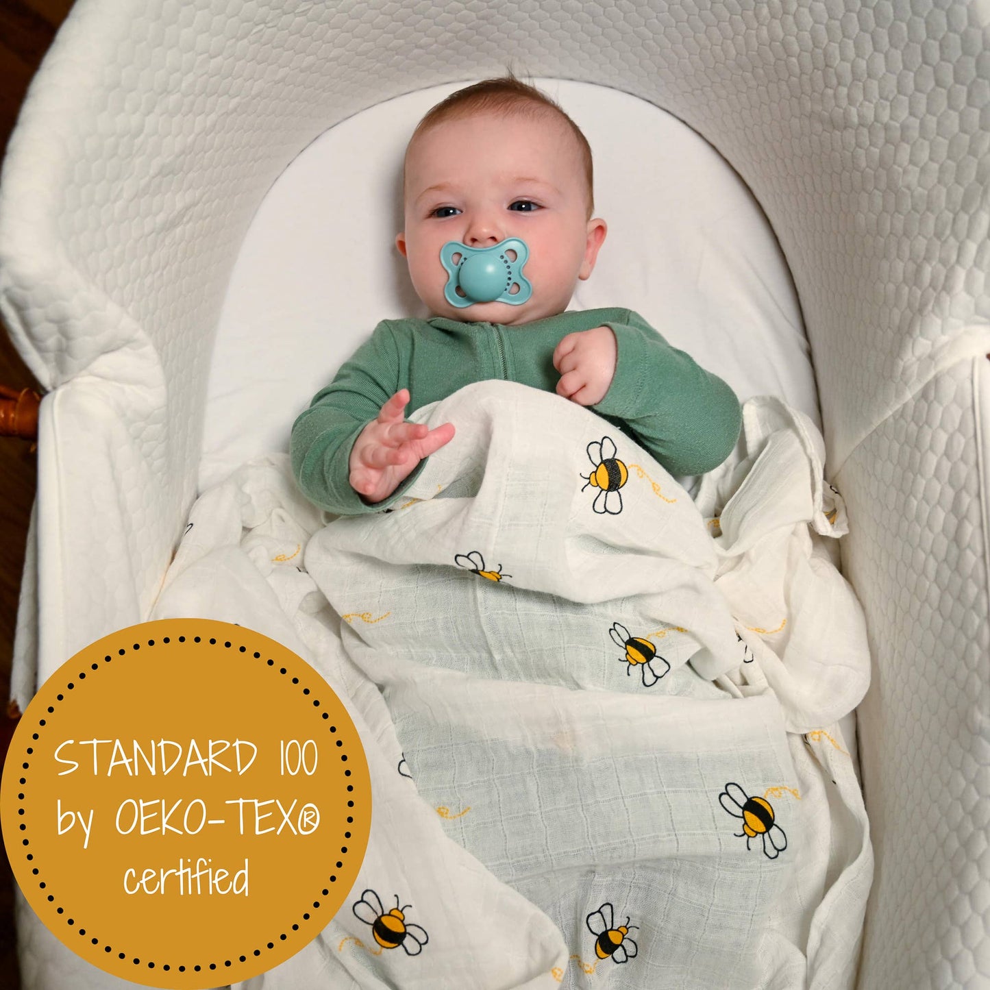 Bee-utiful Baby Swaddle Blanket