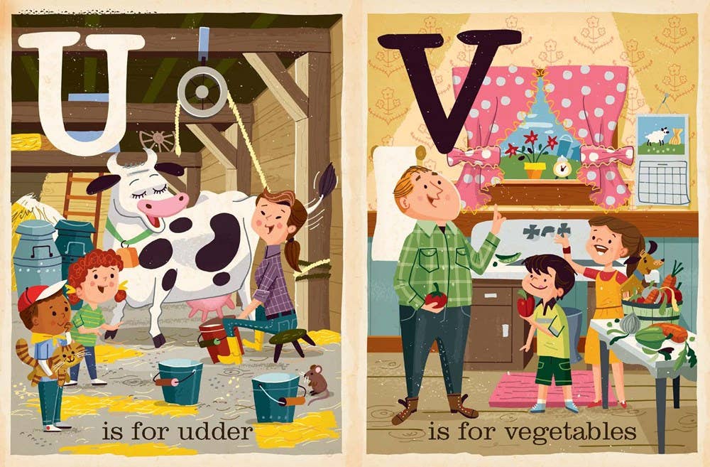 F is for Farm: Alphabet Board Book