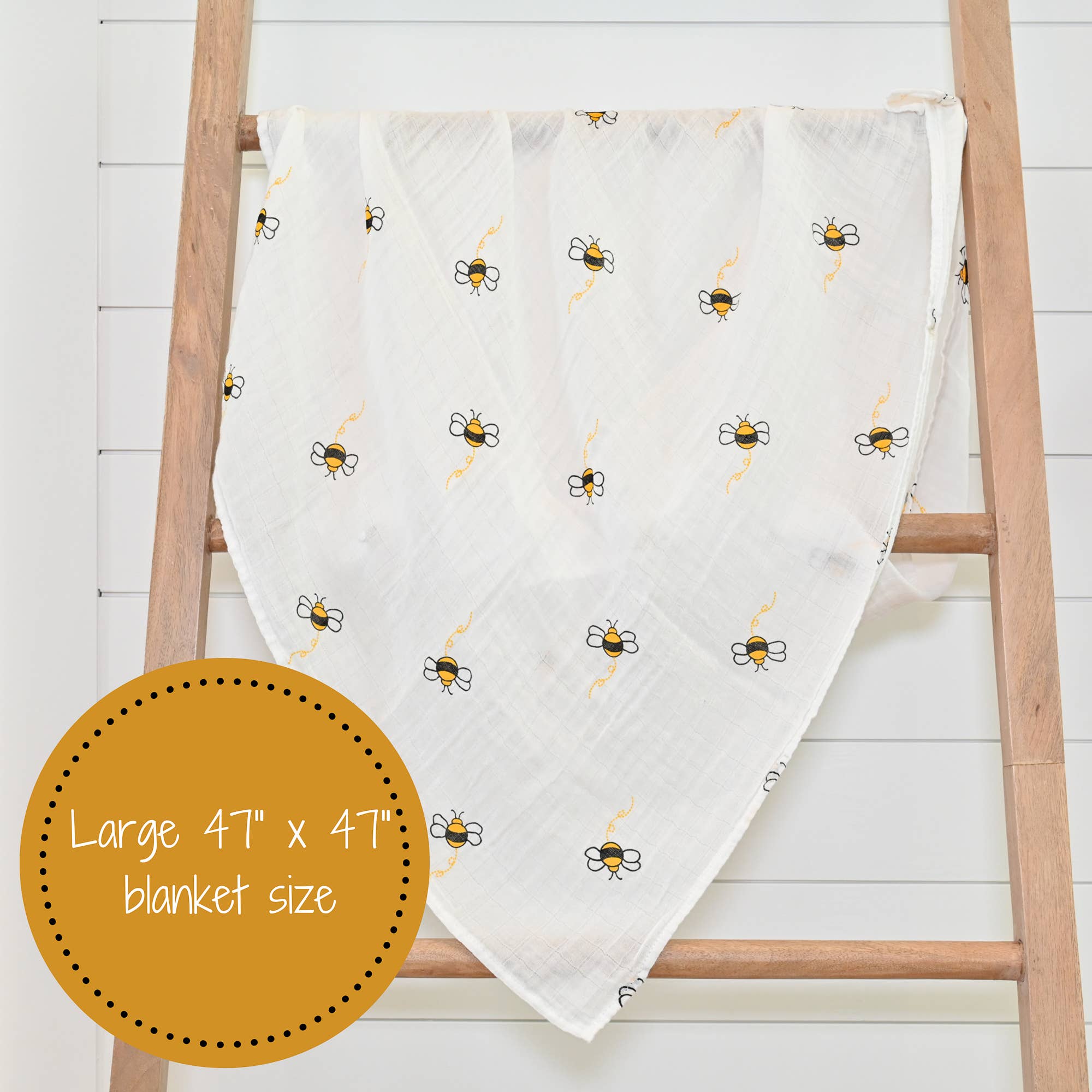 Bee-utiful Baby Swaddle Blanket