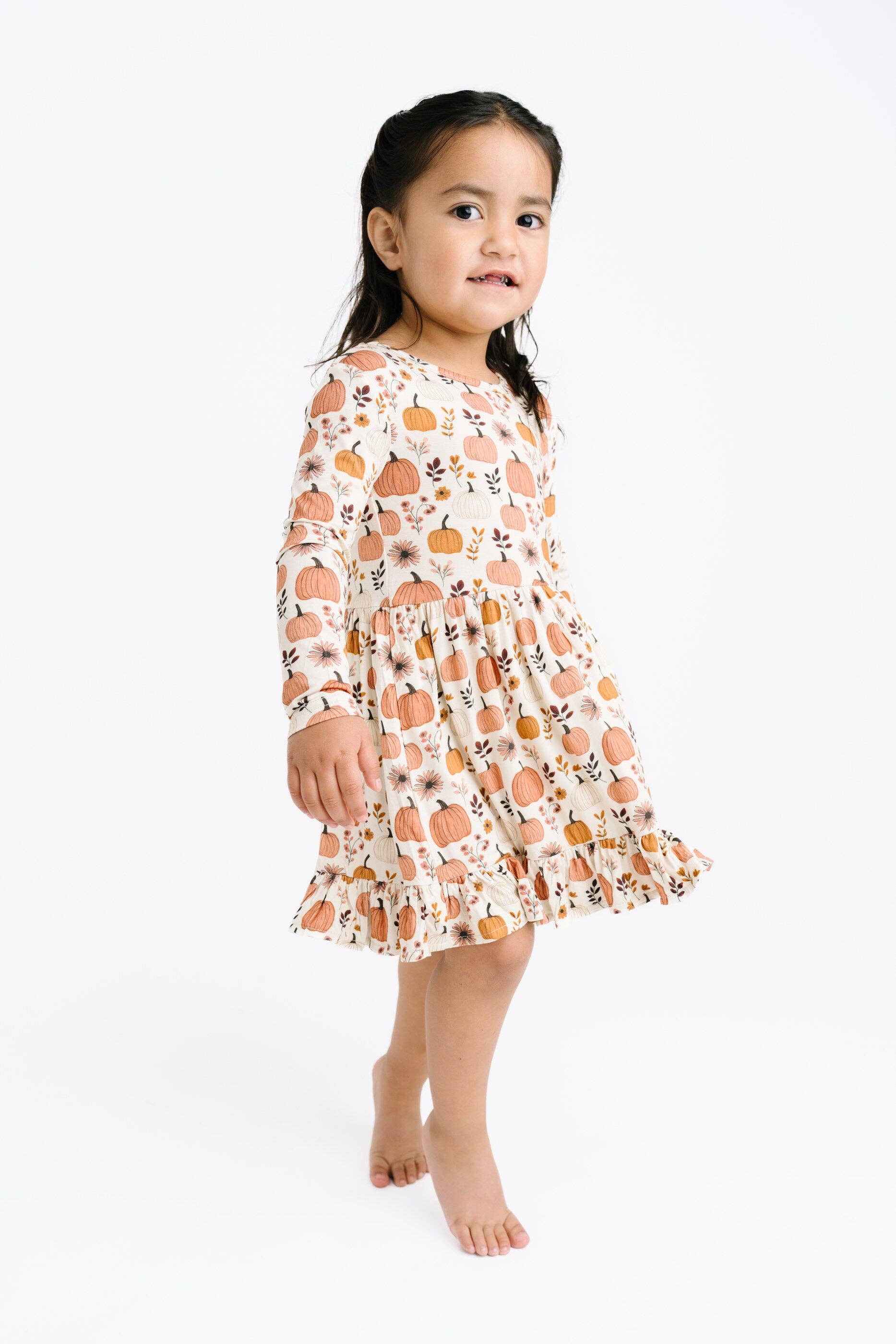 Pumpkin Garden Bamboo Dress