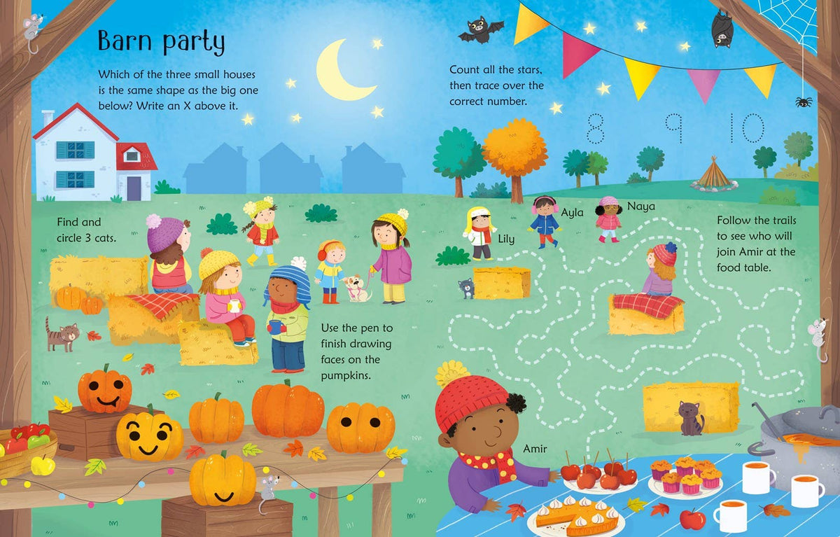 Wipe-Clean Fall Activities