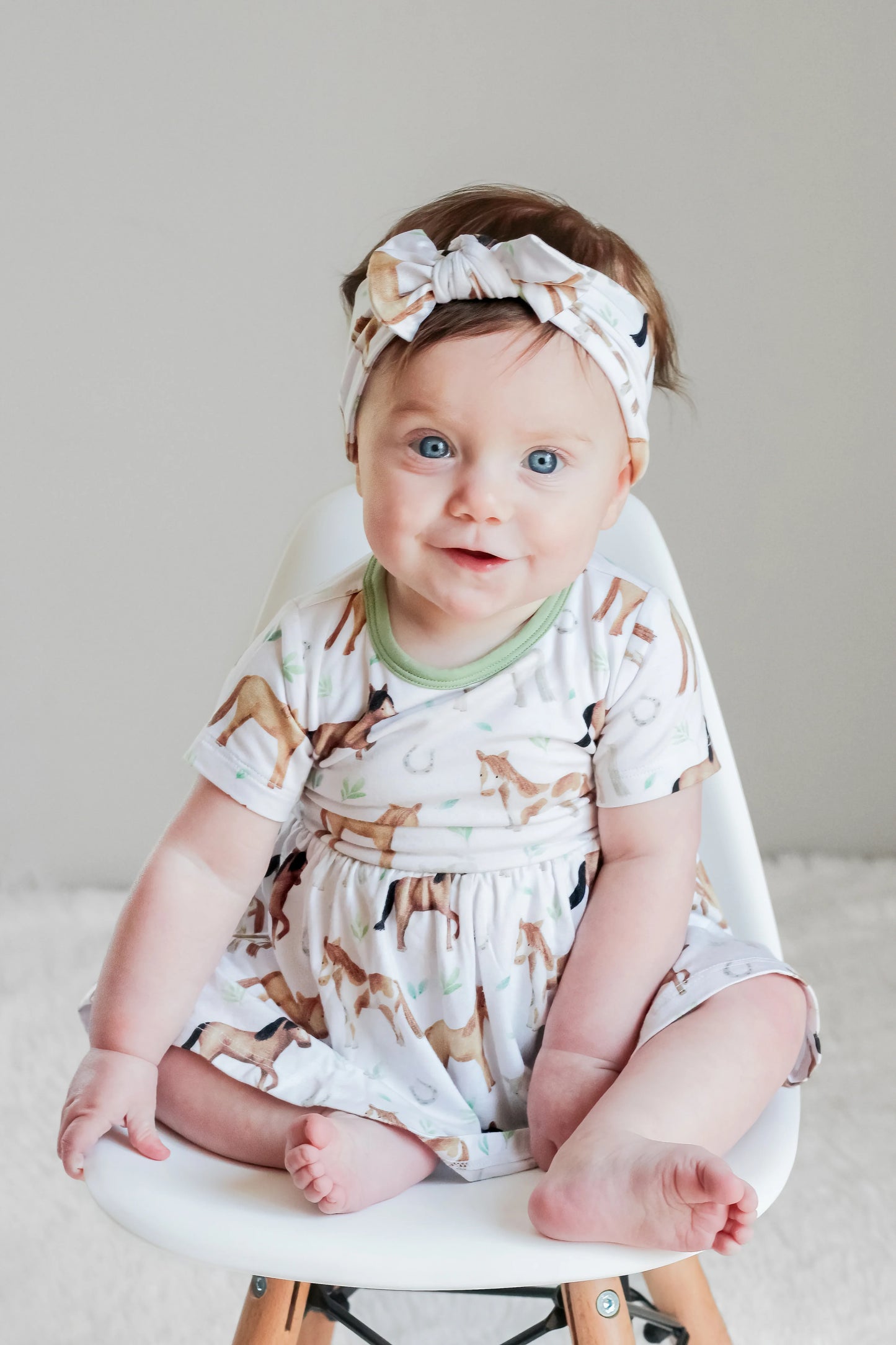 Perfect Ponies | Baby & Toddler Bamboo Bodysuit Dress