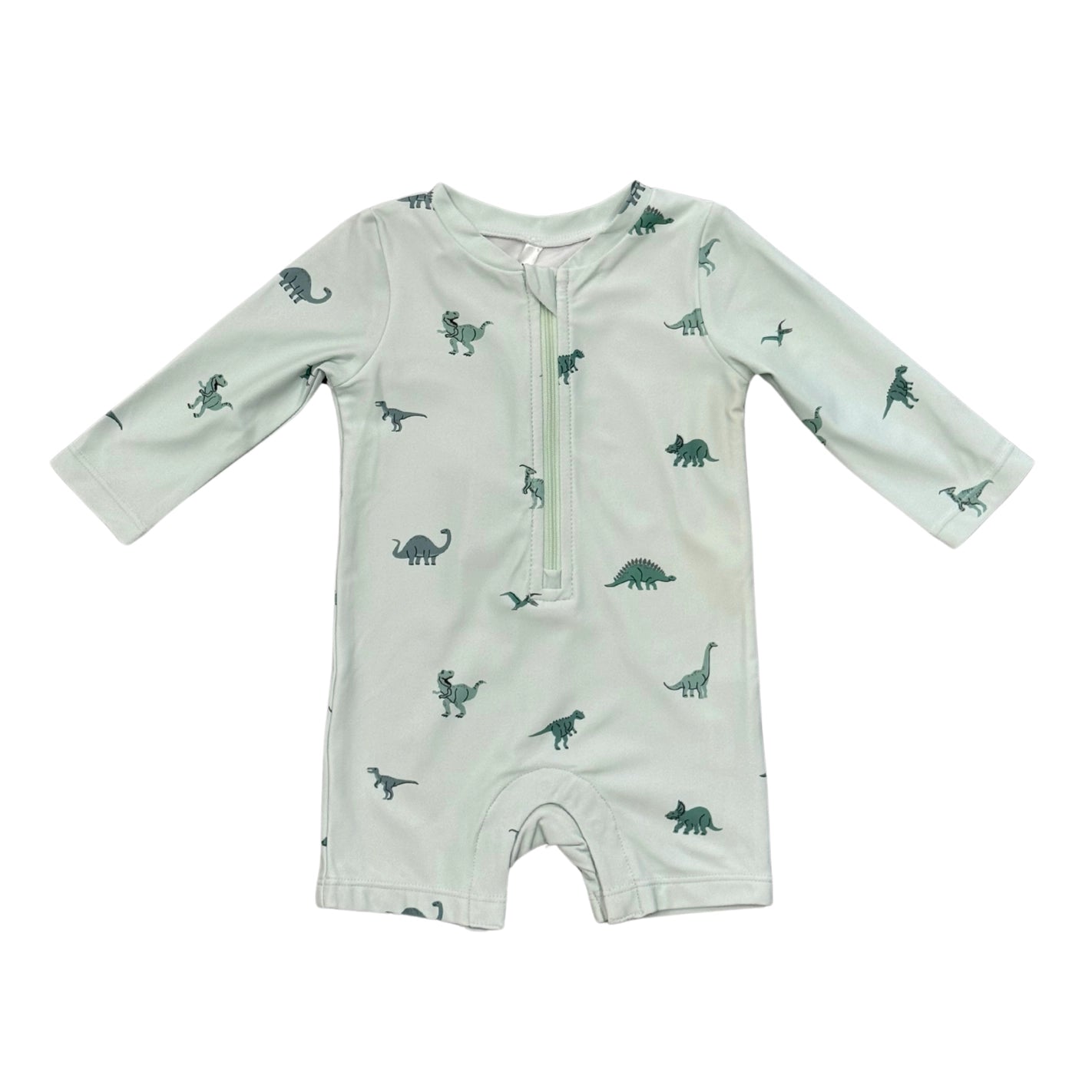 Baby One-Piece Rash Guard Swimsuit- Dinosaur