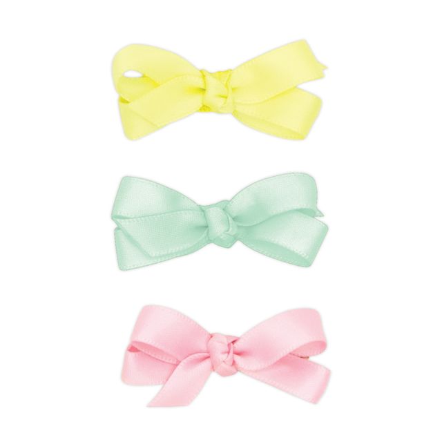 Baby Satin Hair Bows with Knot Wrap