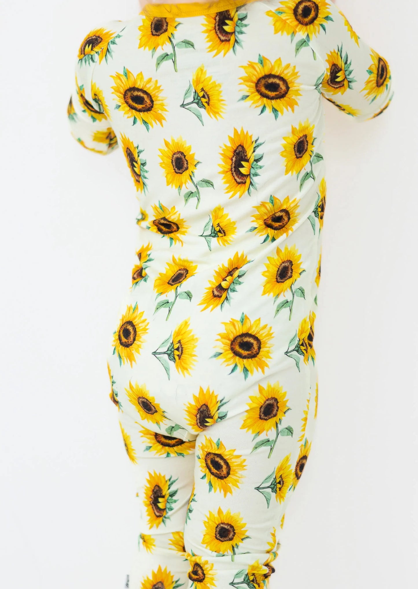 Sunflowers | Convertible Bamboo Zipper Baby Pajamas