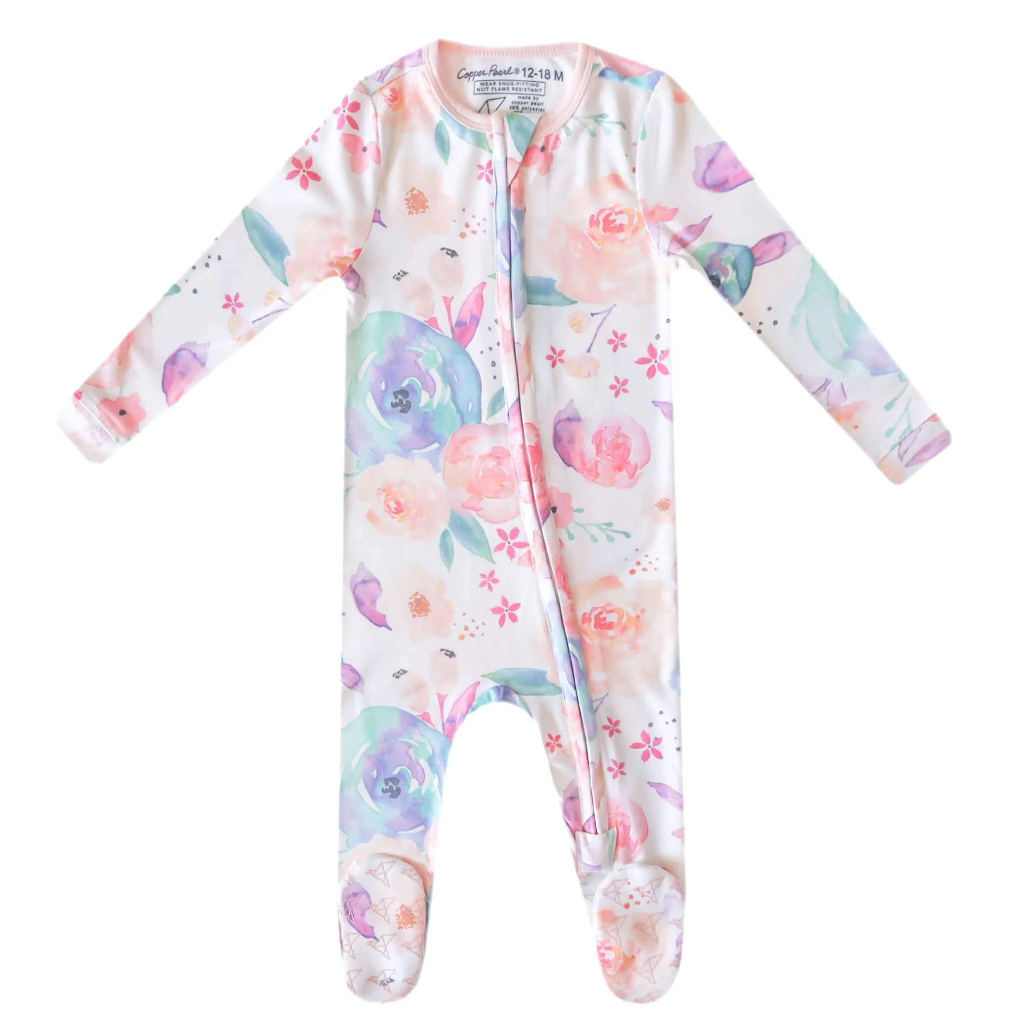 Bloom Zip-up Footie