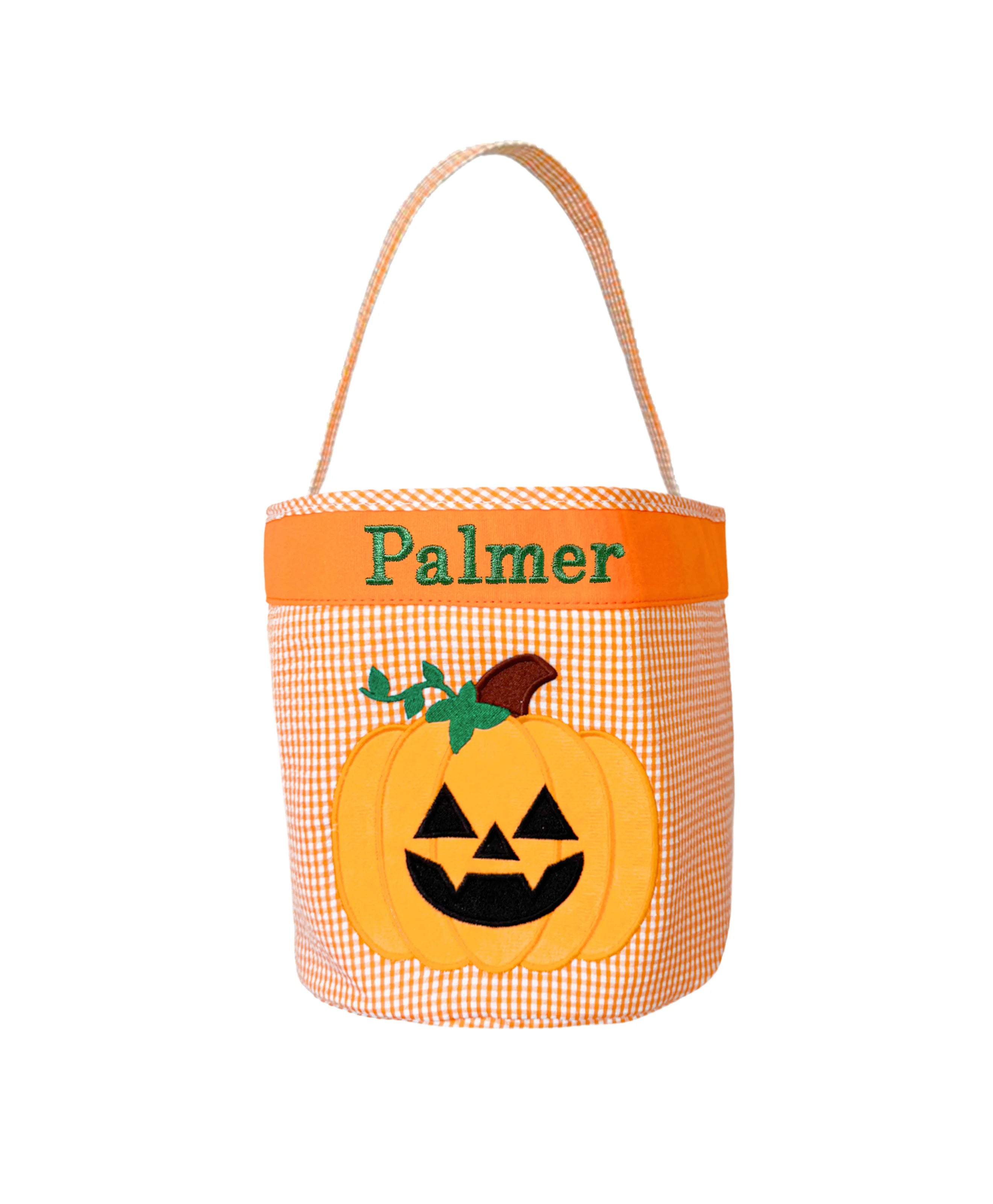 Jack-o-Lantern Pumpkin Tote (customizable)