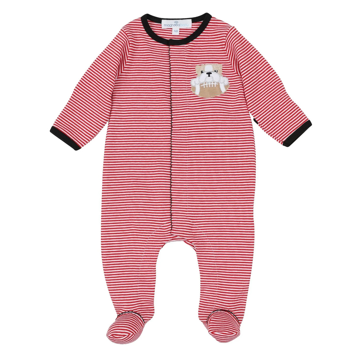 Bulldog Pride Applique Footie