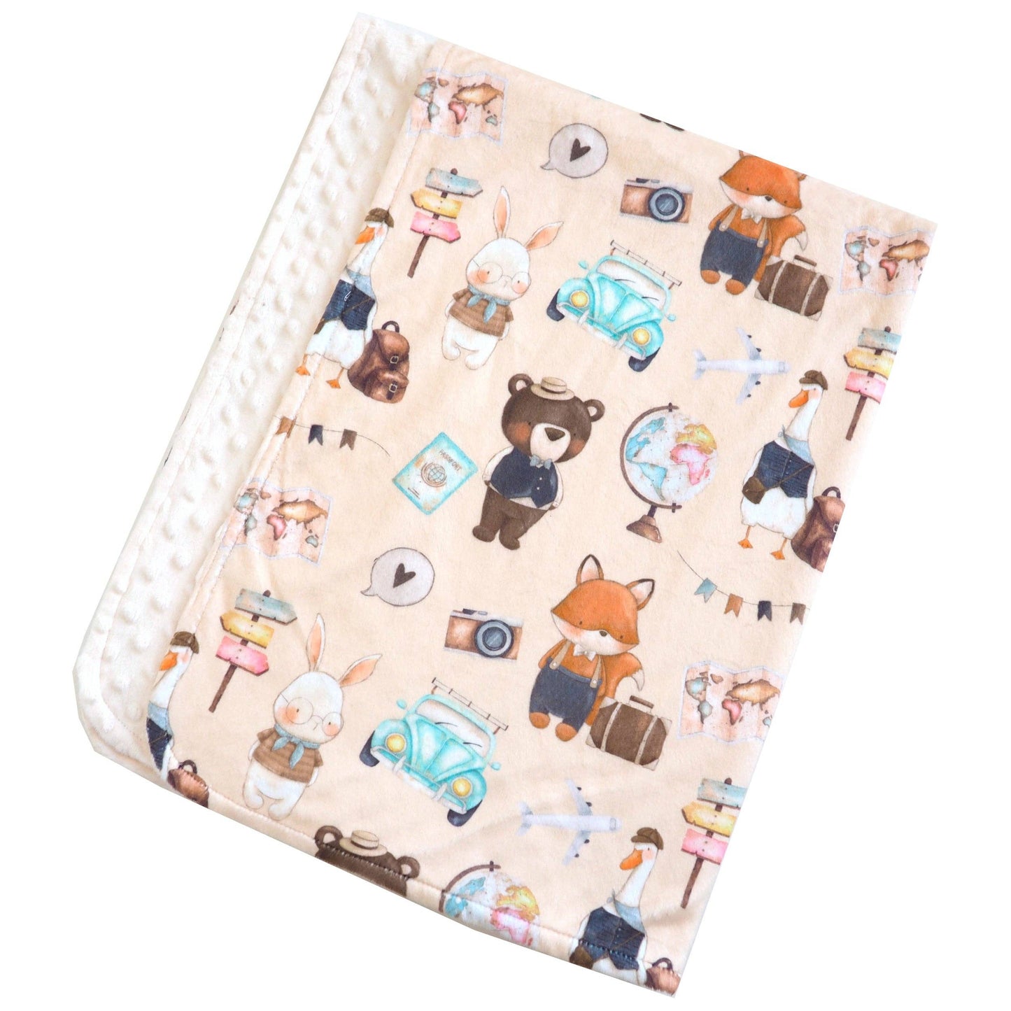 Baby & Toddler Minky Blanket - World Explorer