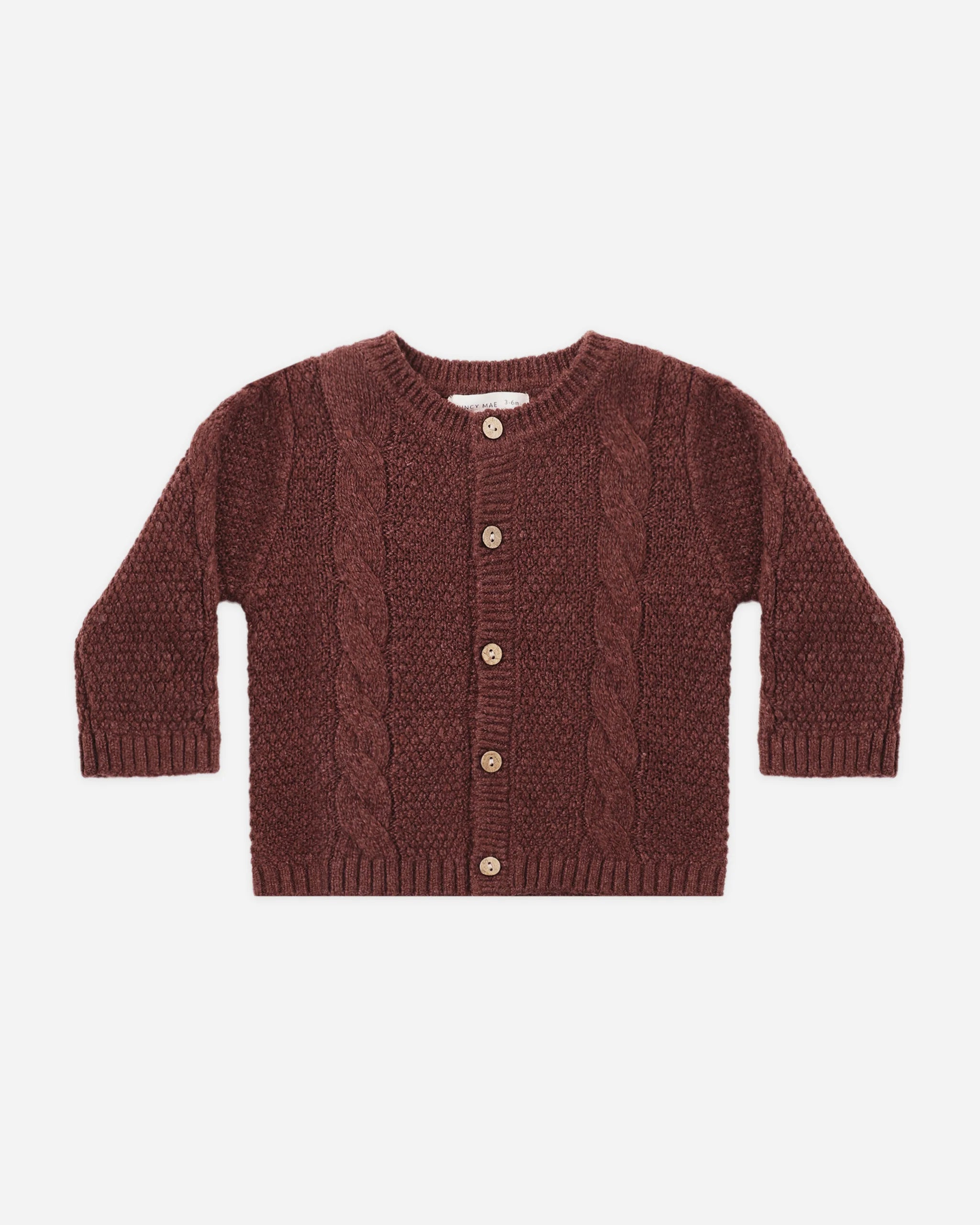 Knit Cardigan || Black Cherry