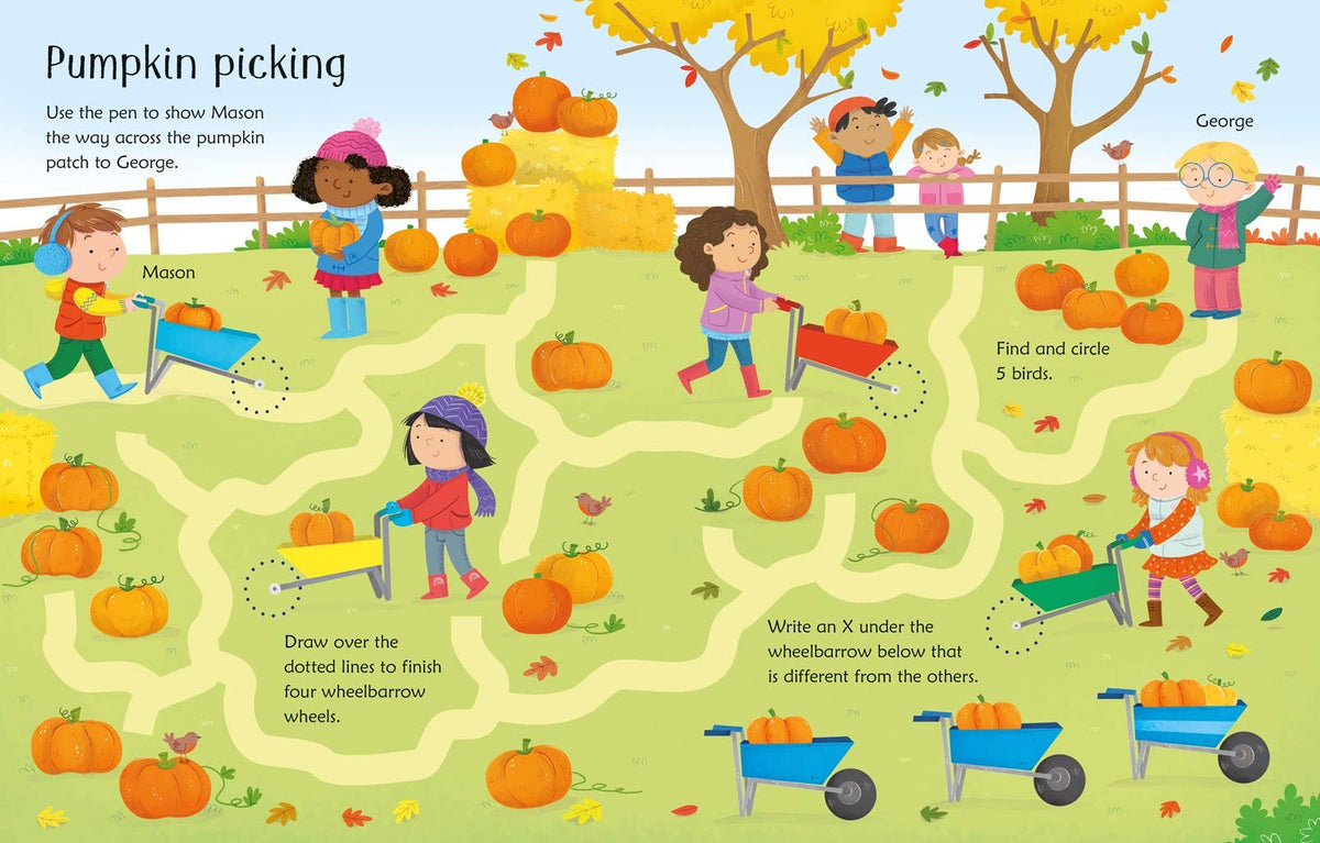 Wipe-Clean Fall Activities