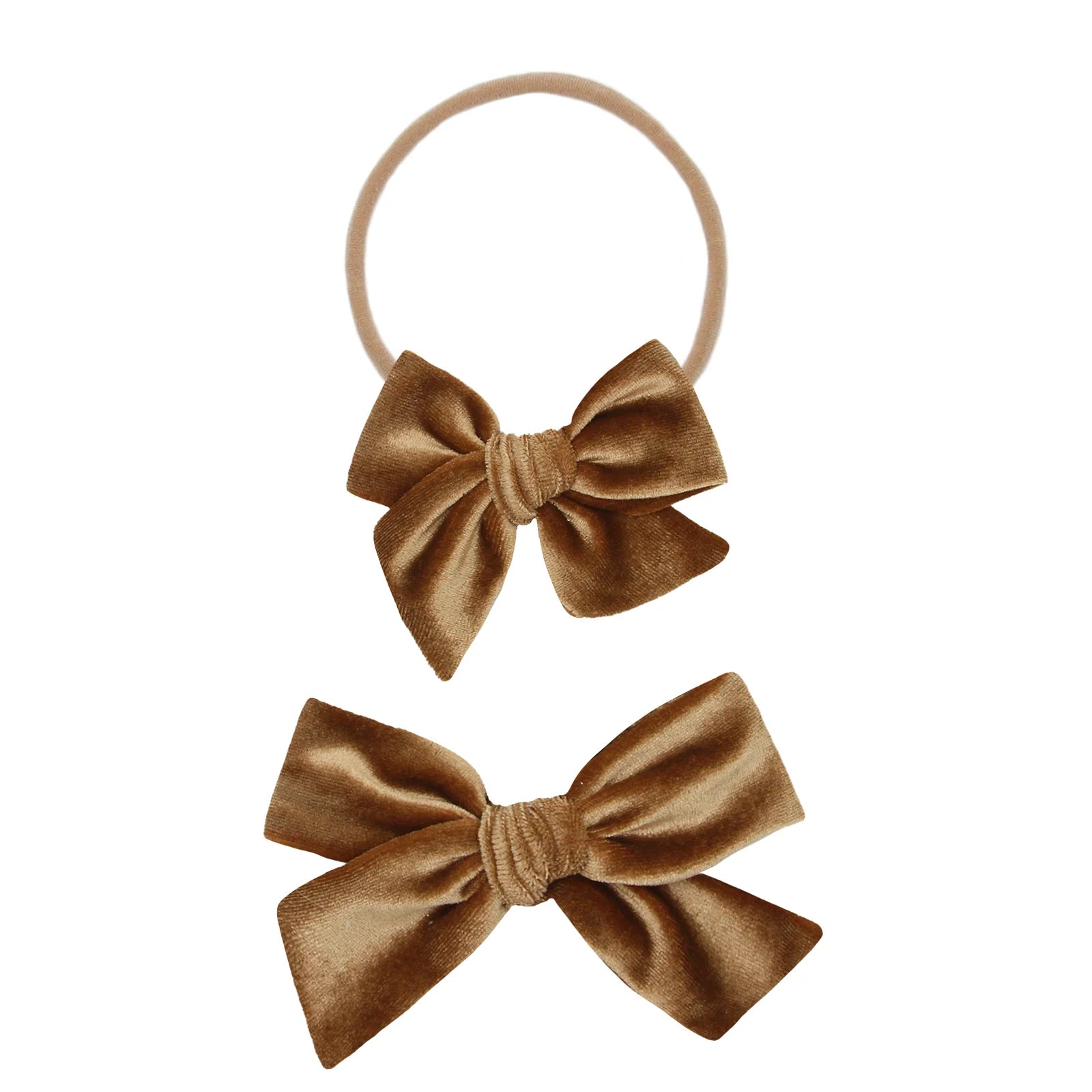 Velvet - Cinnamon Bow Headband