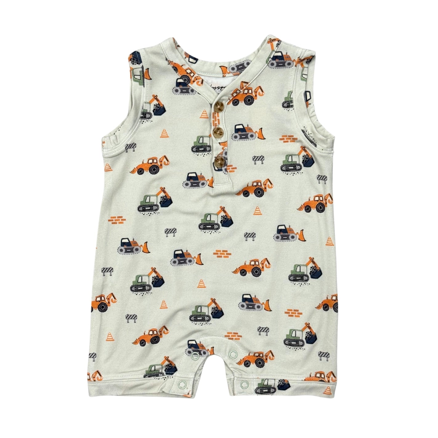 Boy's Sleeveless Romper-Construction