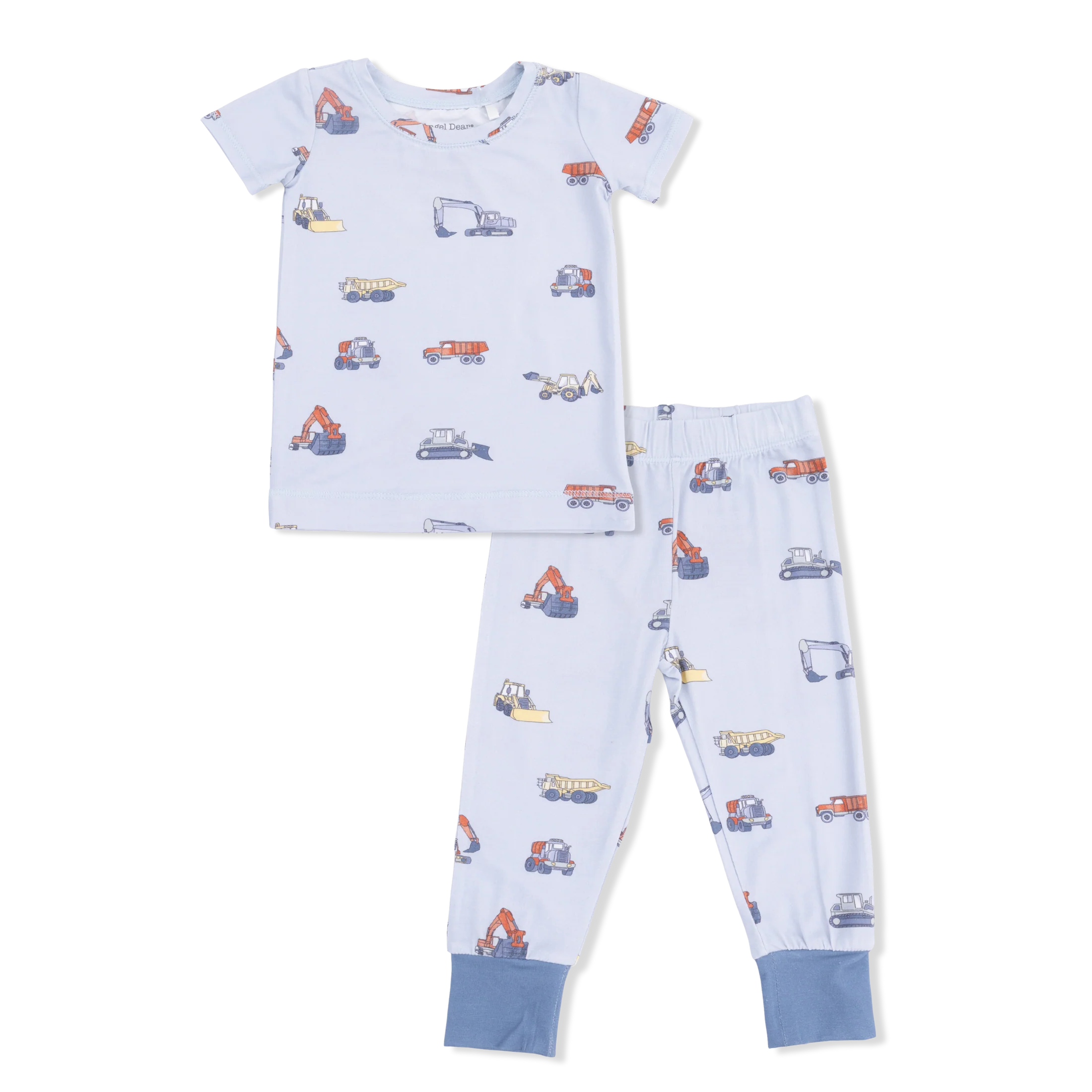 Construction Vehicles-Short Sleeve Loungewear Set