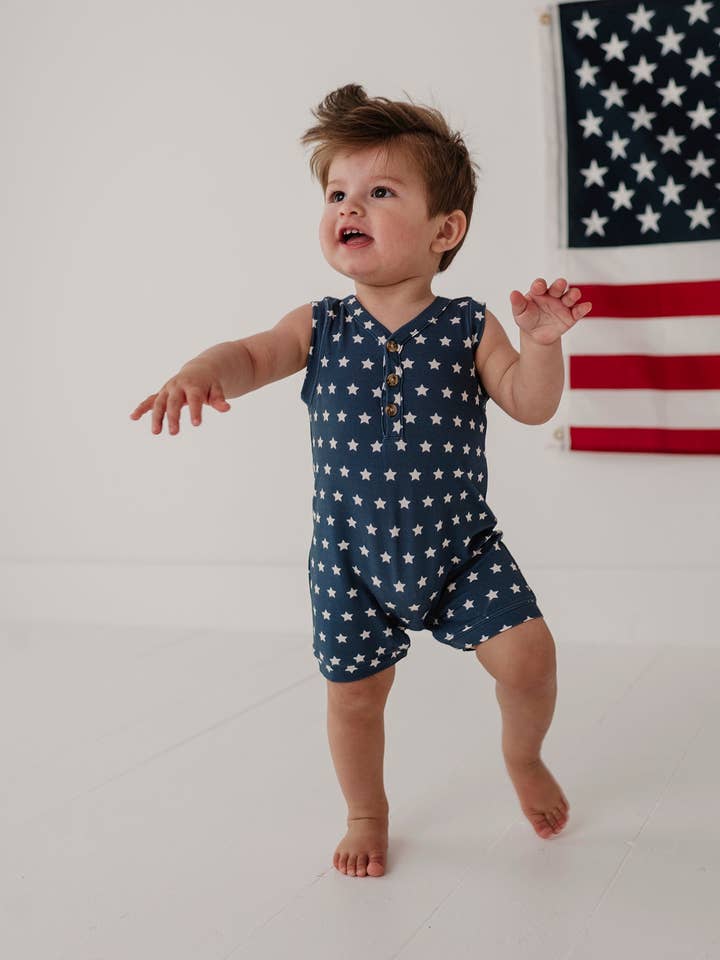 Boy's Sleeveless Romper - American Stars