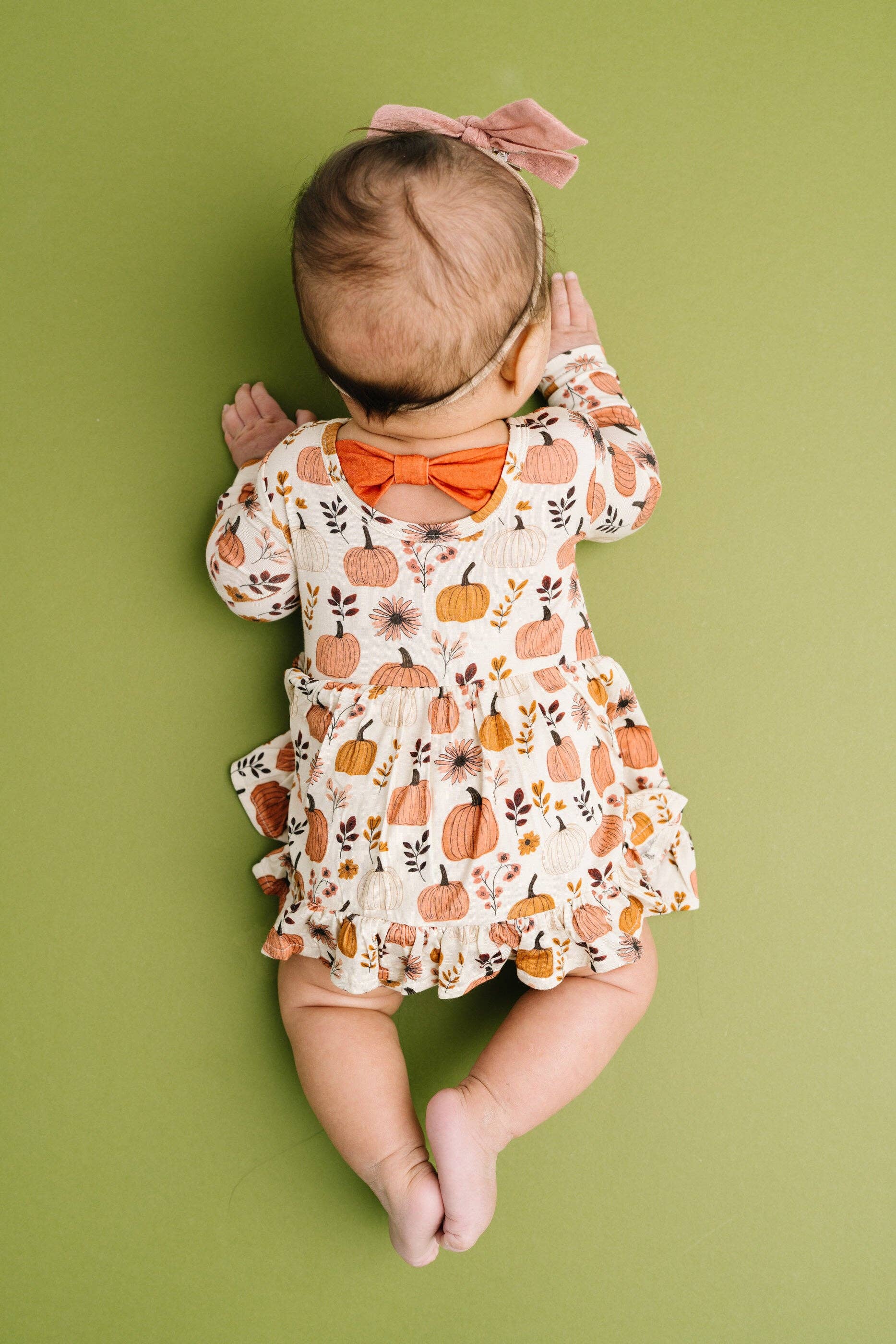 Pumpkin Garden Bodysuit Bamboo Dress