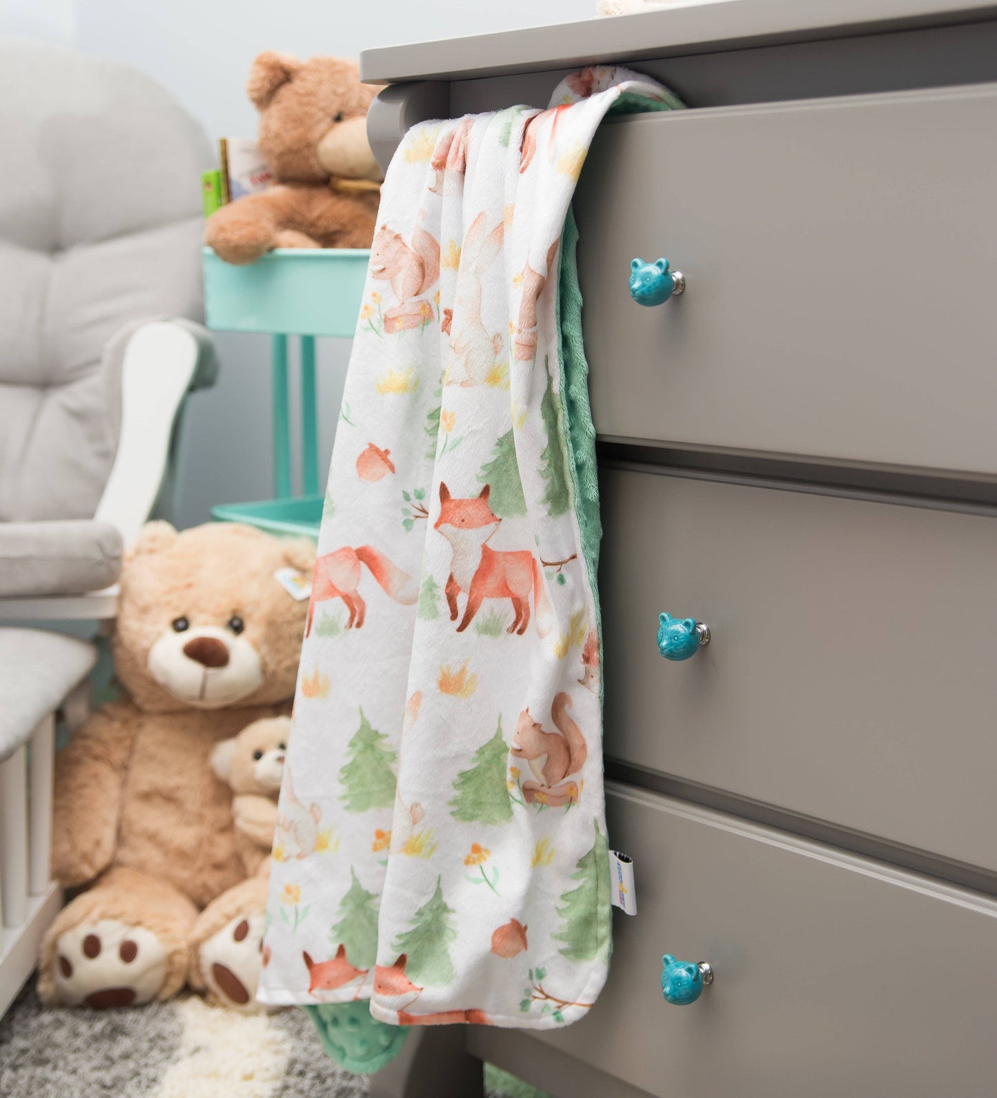 Baby & Toddler Minky Blanket - Forest Friends